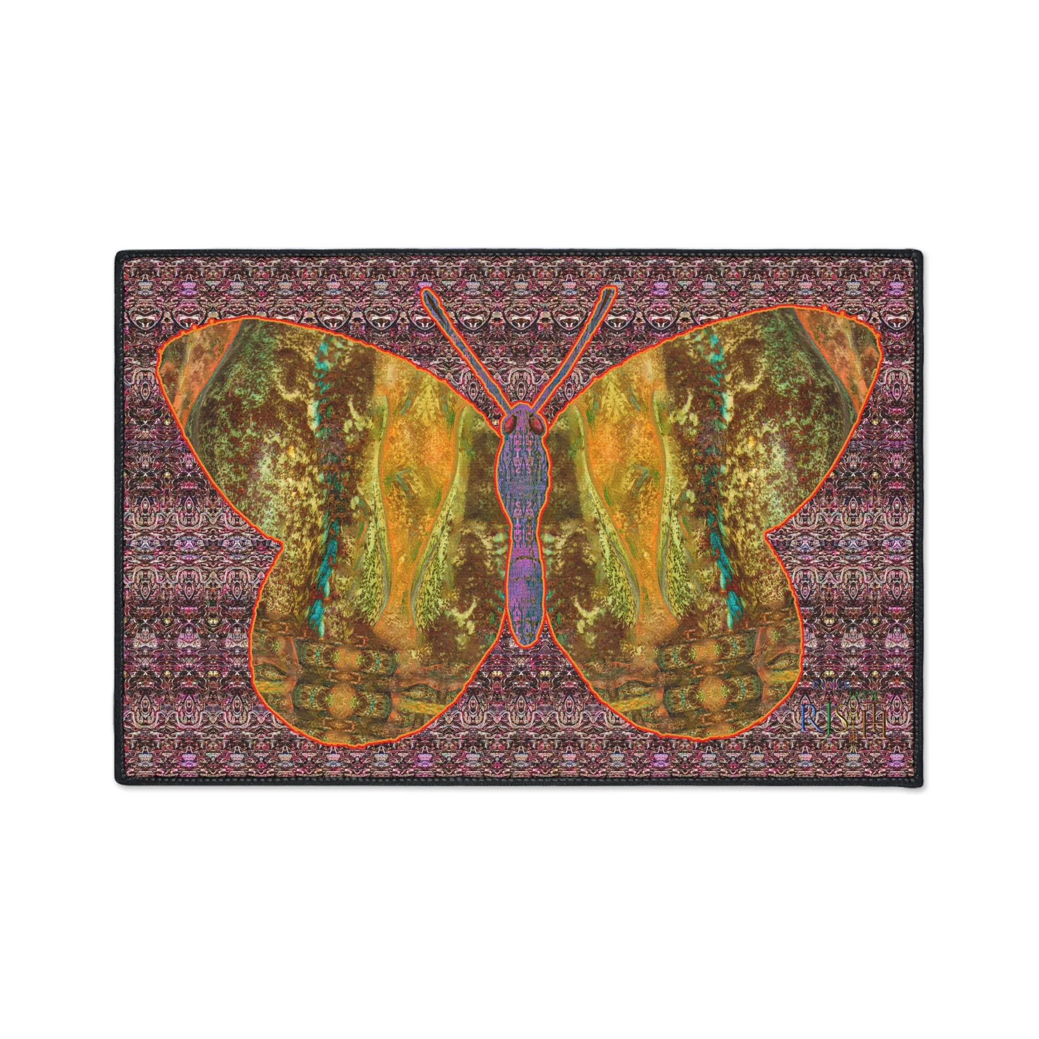 Heavy Duty Floor Mat (Butterfly Glade Denizen & Samhain Dream Thaw 14 & Purple Logo@Alchemic) RJSTH@Fabric#6_3 of 16 RJSTHw2025 RJS