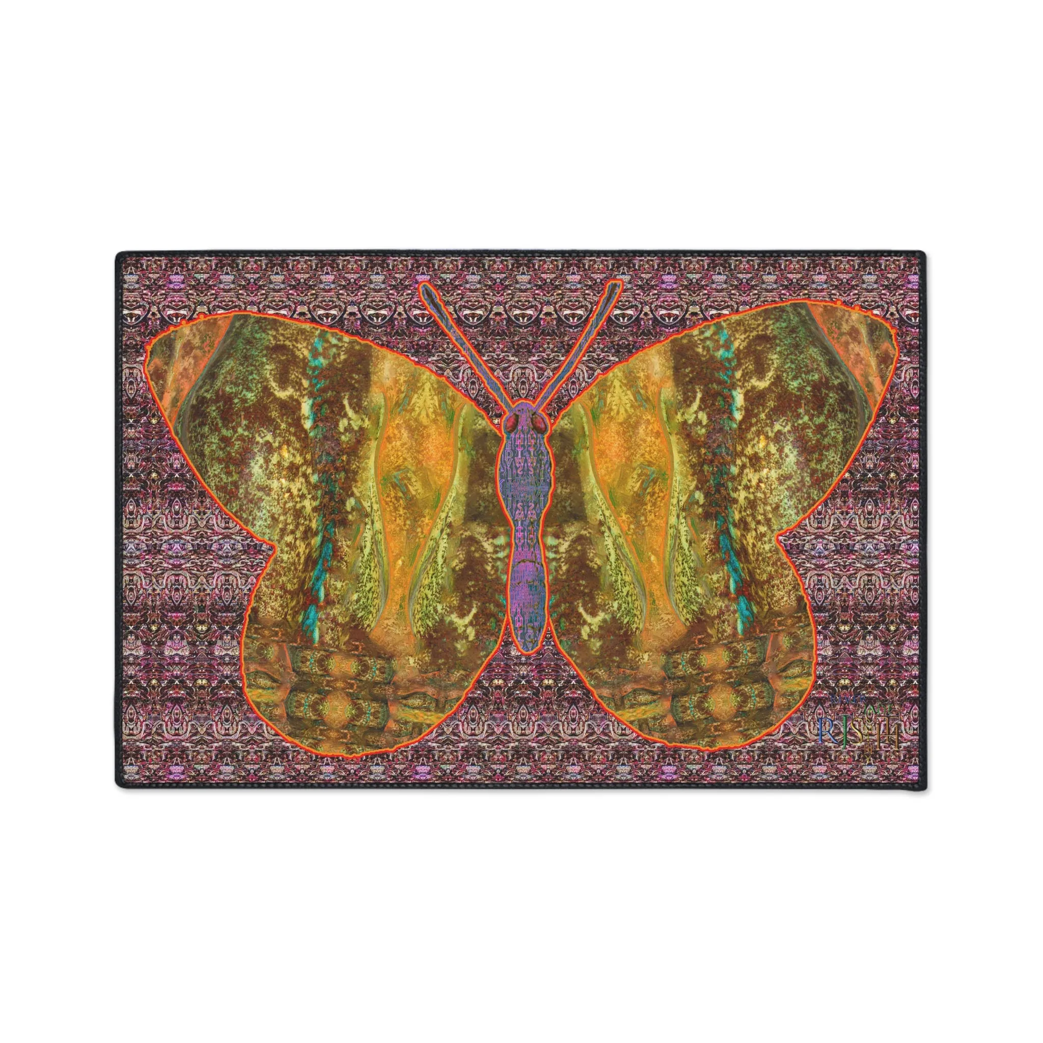 Heavy Duty Floor Mat (Butterfly Glade Denizen & Samhain Dream Thaw 14 & Purple Logo@Alchemic) RJSTH@Fabric#6_3 of 16 RJSTHw2025 RJS