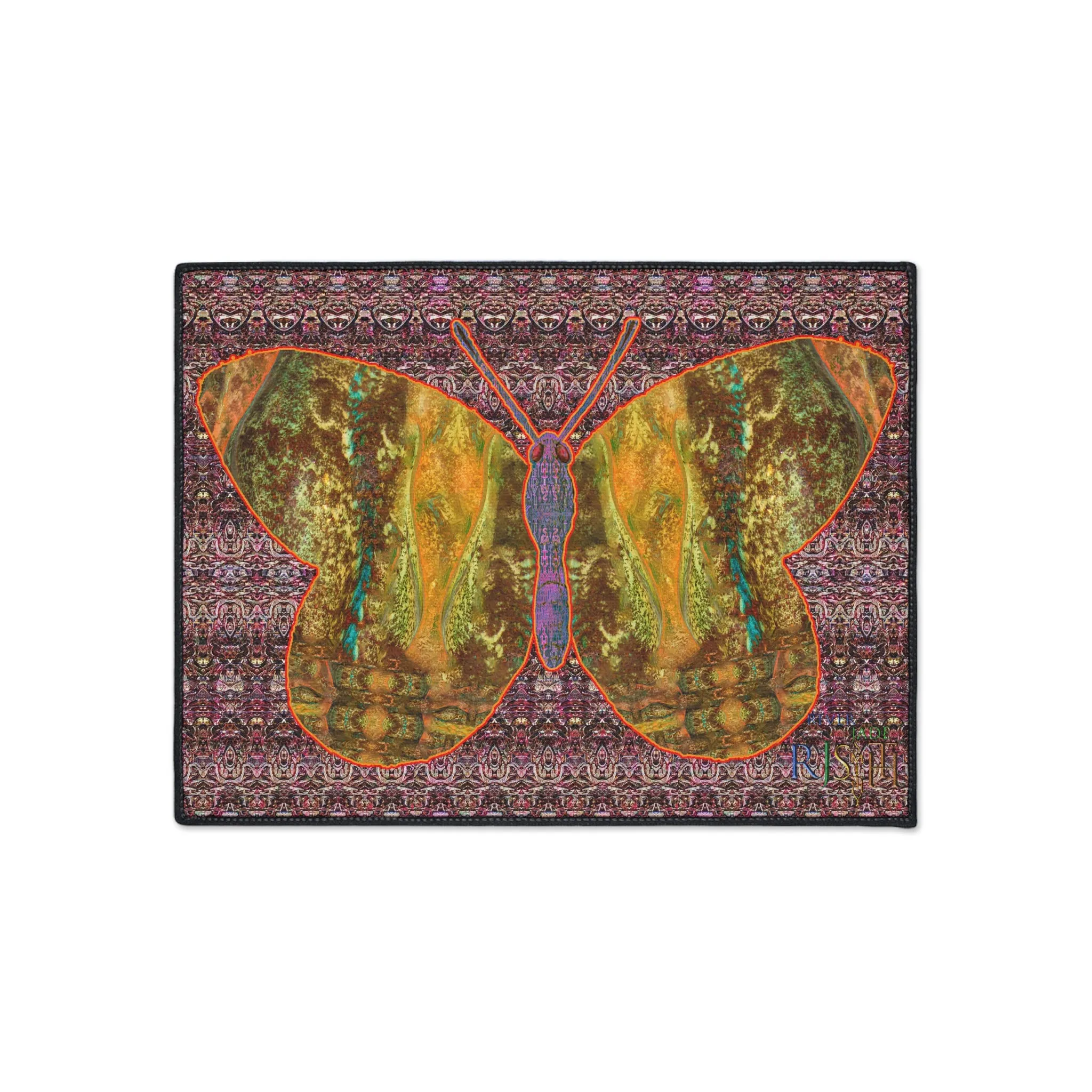 Heavy Duty Floor Mat (Butterfly Glade Denizen & Samhain Dream Thaw 14 & Purple Logo@Alchemic) RJSTH@Fabric#6_3 of 16 RJSTHw2025 RJS