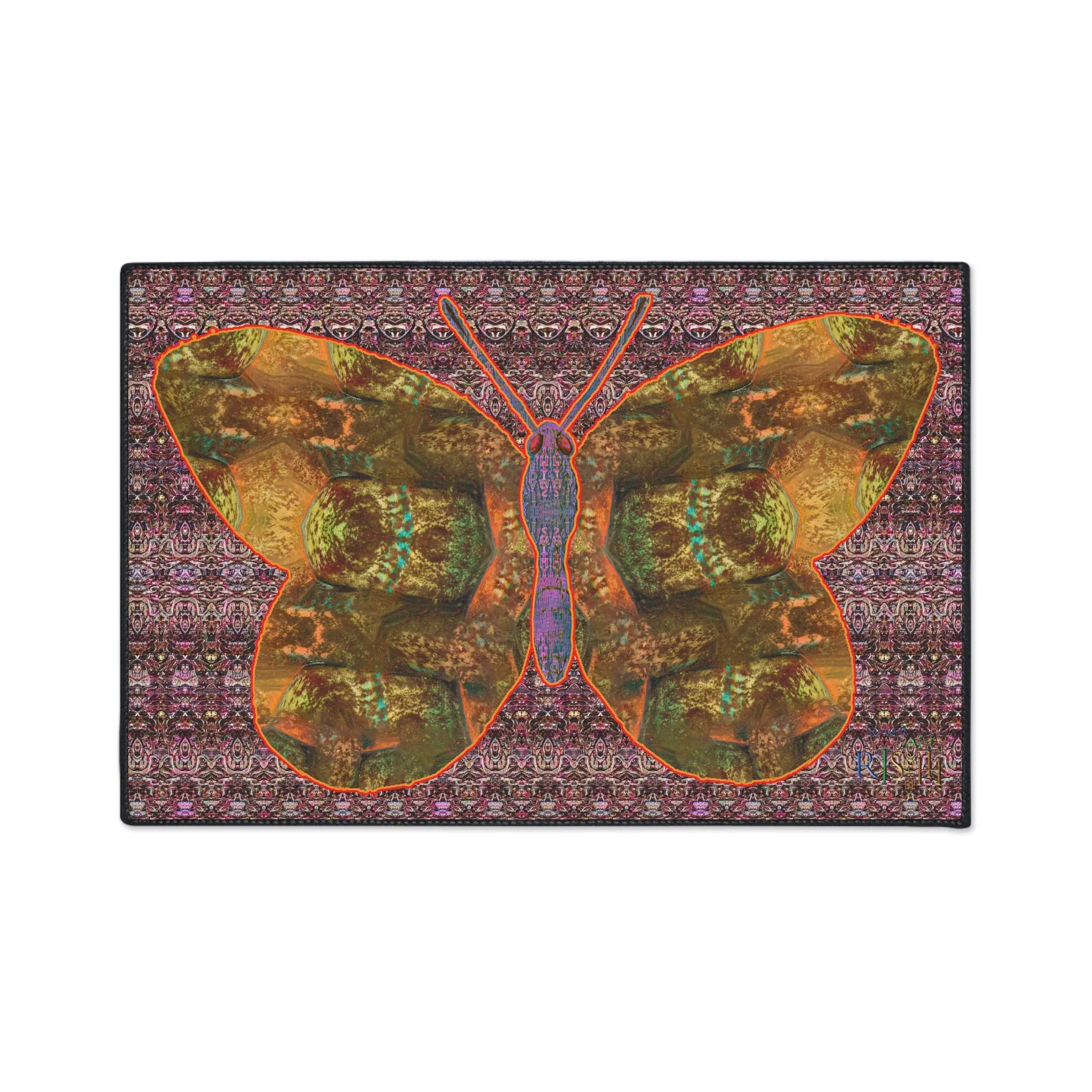 Heavy Duty Floor Mat (Butterfly Glade Denizen & Samhain Dream Thaw 14 & Purple Logo@Alchemic) RJSTH@Fabric#6_7 of 16 RJSTHw2025 RJS