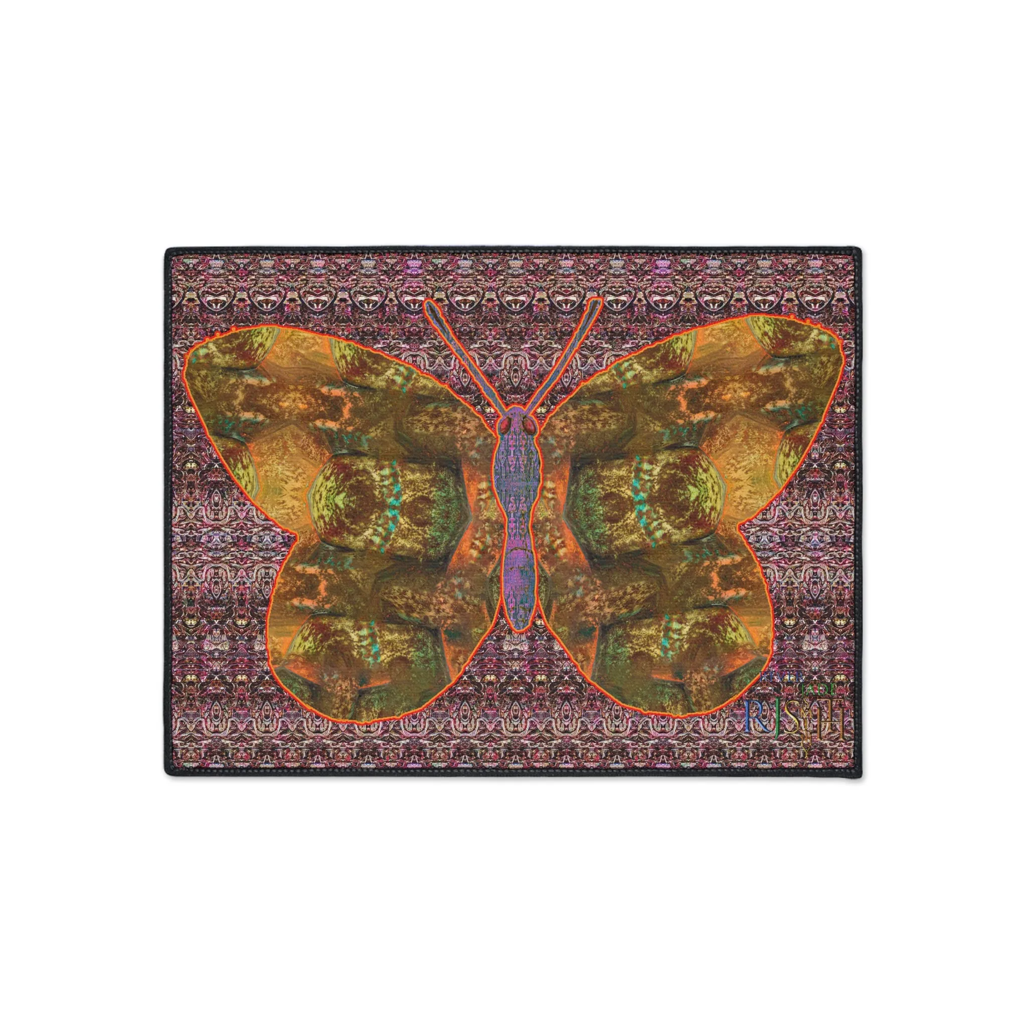 Heavy Duty Floor Mat (Butterfly Glade Denizen & Samhain Dream Thaw 14 & Purple Logo@Alchemic) RJSTH@Fabric#6_7 of 16 RJSTHw2025 RJS
