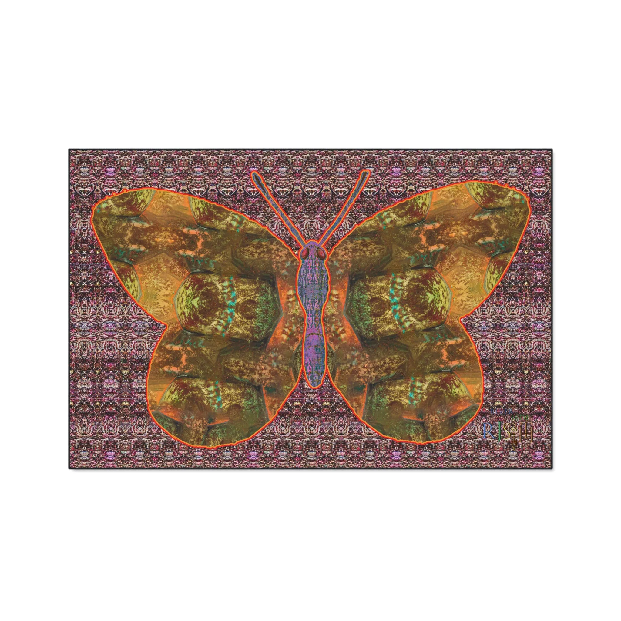 Heavy Duty Floor Mat (Butterfly Glade Denizen & Samhain Dream Thaw 14 & Purple Logo@Alchemic) RJSTH@Fabric#6_7 of 16 RJSTHw2025 RJS