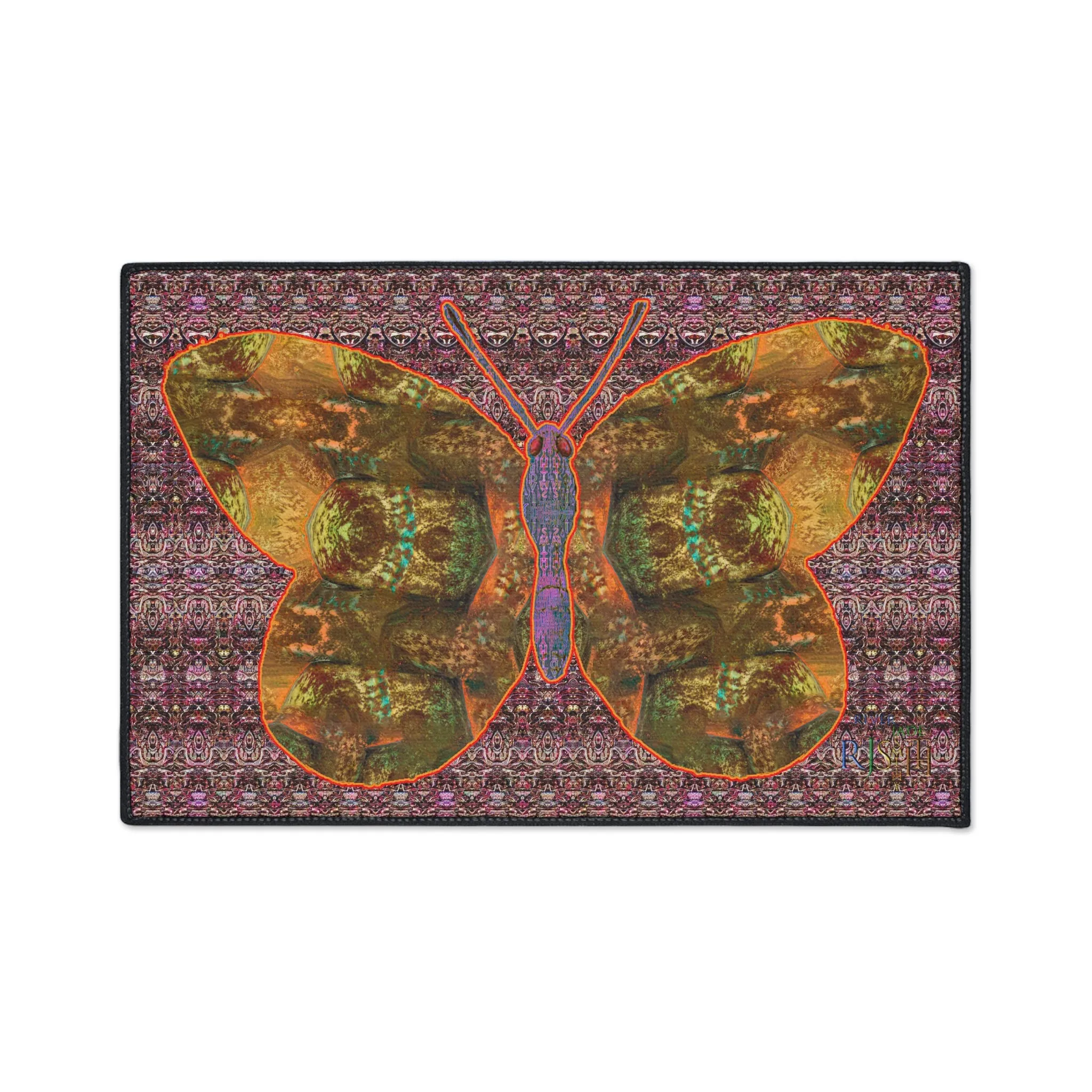 Heavy Duty Floor Mat (Butterfly Glade Denizen & Samhain Dream Thaw 14 & Purple Logo@Alchemic) RJSTH@Fabric#6_7 of 16 RJSTHw2025 RJS
