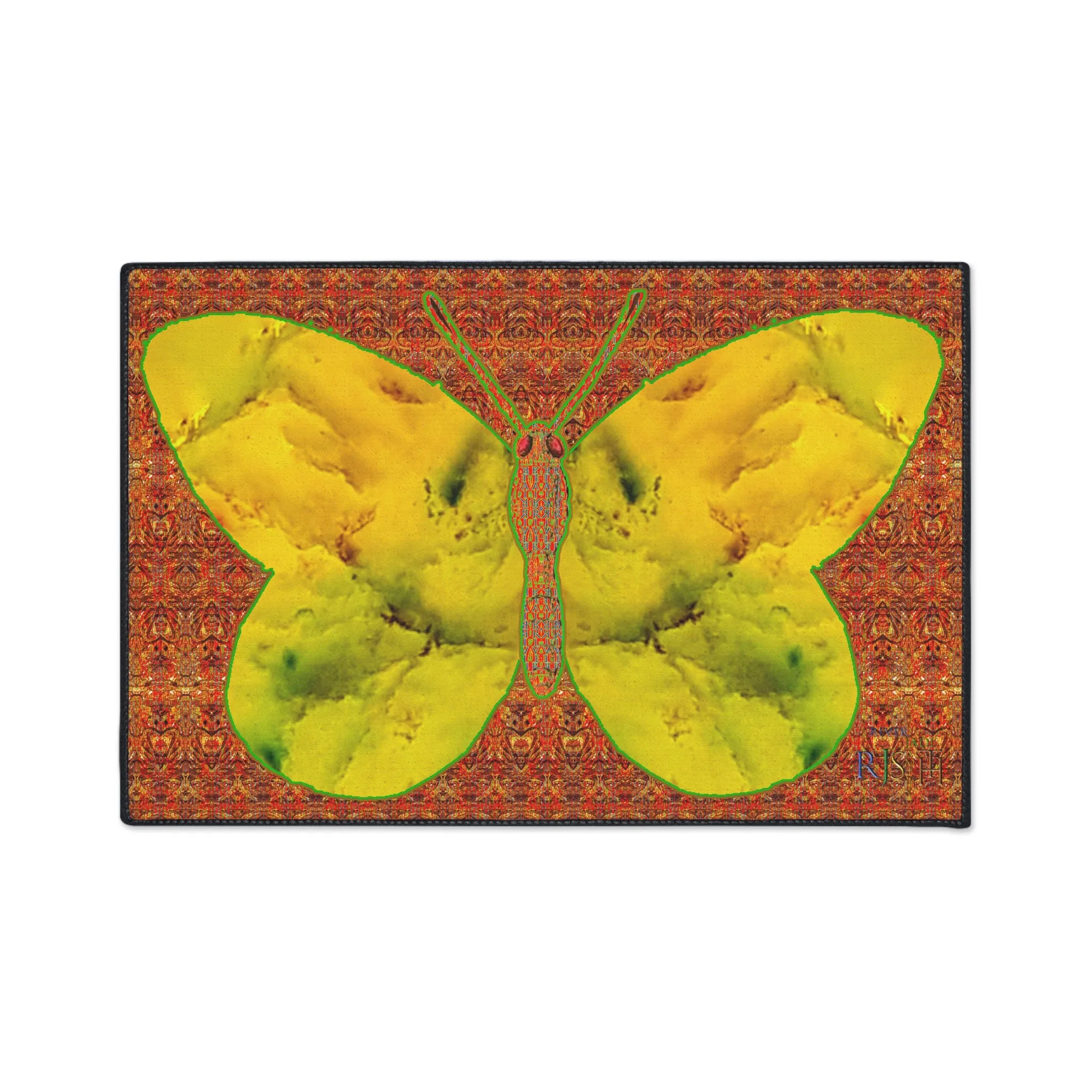 Heavy Duty Floor Mat (Butterfly Glade Denizen & Samhain Dream Thaw 15 & Orange Logo@Alchemic) RJSTH@Fabric#1_14 of 15 RJSTHw2025 RJS