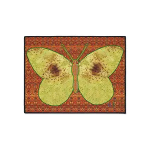 Heavy Duty Floor Mat (Butterfly Glade Denizen & Samhain Dream Thaw 15 & Orange Logo@Alchemic) RJSTH@Fabric#2_2 of 16 RJSTHw2025 RJS