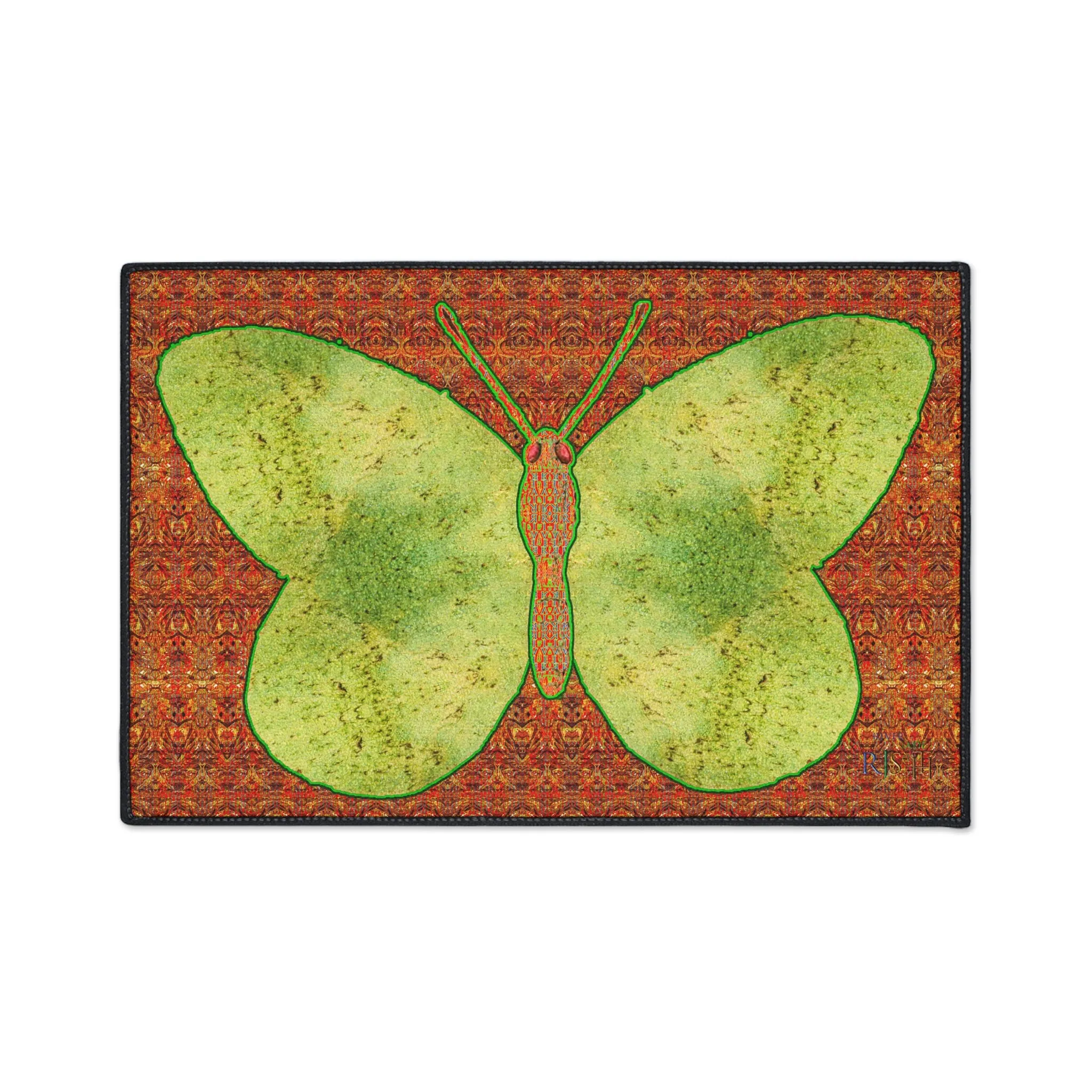 Heavy Duty Floor Mat (Butterfly Glade Denizen & Samhain Dream Thaw 15 & Orange Logo@Alchemic) RJSTH@Fabric#2_6 of 16 RJSTHw2025 RJS