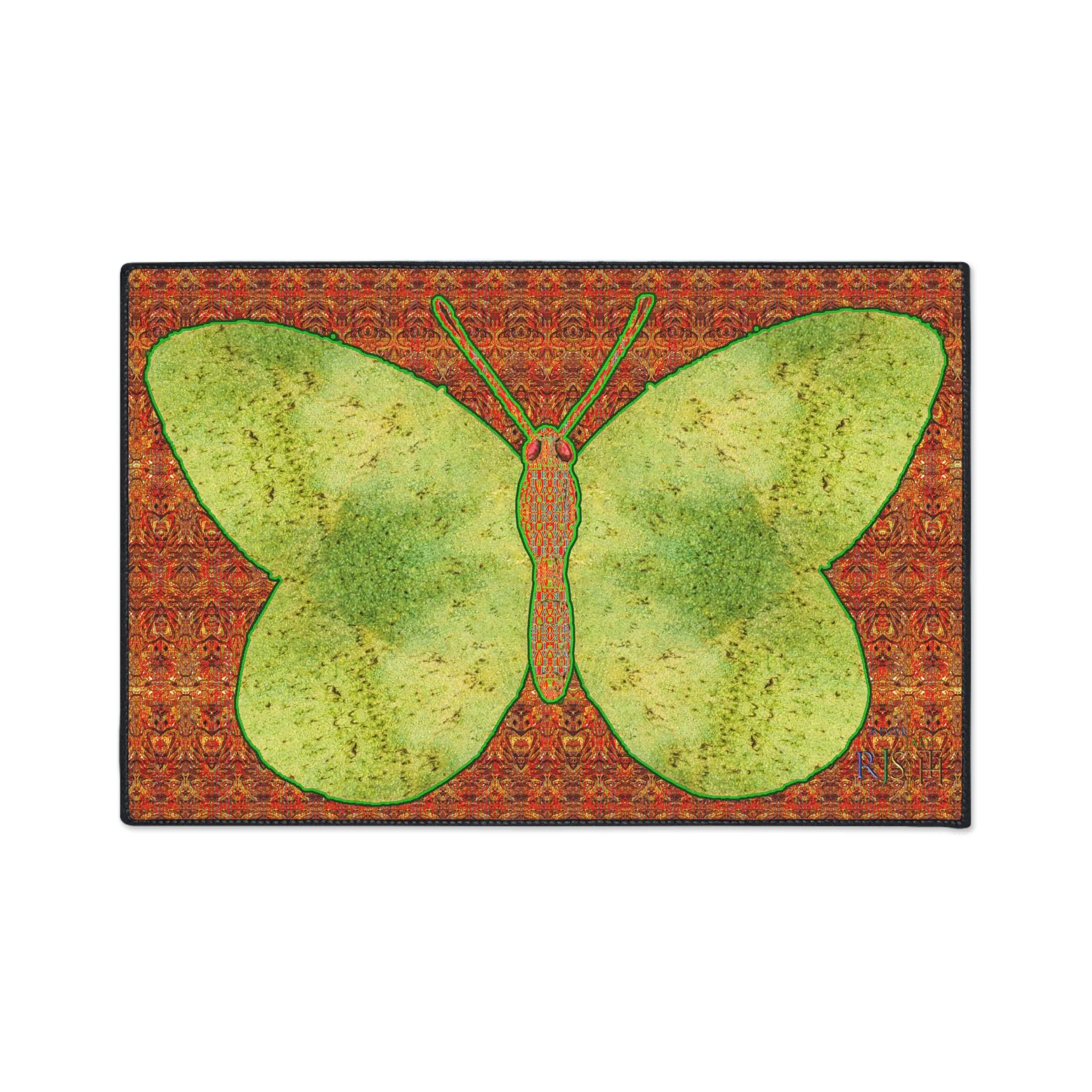 Heavy Duty Floor Mat (Butterfly Glade Denizen & Samhain Dream Thaw 15 & Orange Logo@Alchemic) RJSTH@Fabric#2_6 of 16 RJSTHw2025 RJS