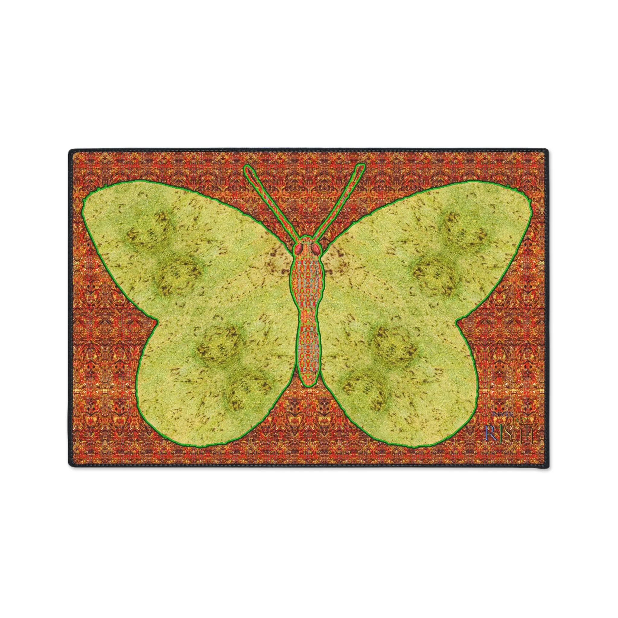Heavy Duty Floor Mat (Butterfly Glade Denizen & Samhain Dream Thaw 15 & Orange Logo@Alchemic) RJSTH@Fabric#2_8 of 16 RJSTHw2025 RJS