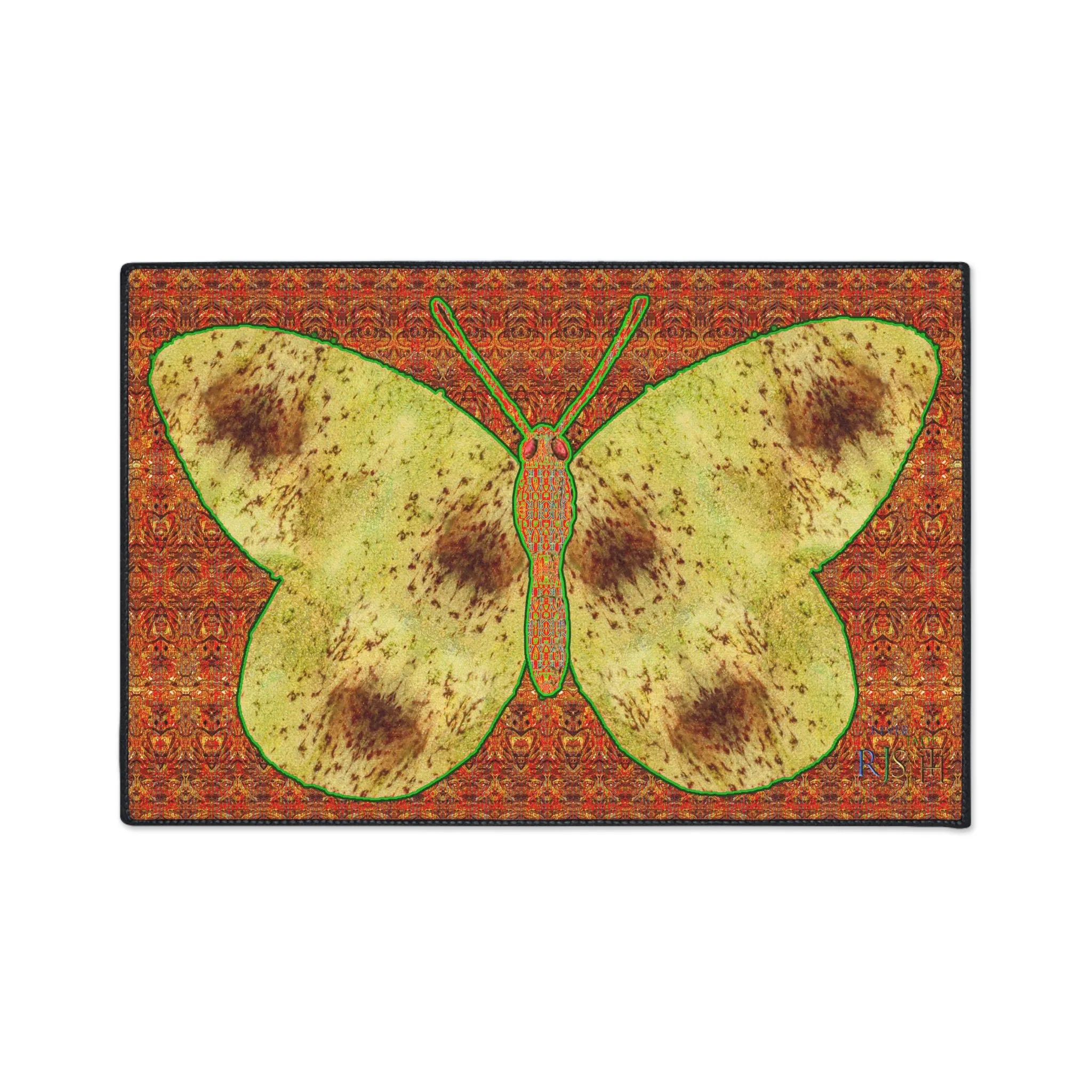 Heavy Duty Floor Mat (Butterfly Glade Denizen & Samhain Dream Thaw 15 & Orange Logo@Alchemic) RJSTH@Fabric#2_9 of 16 RJSTHw2025 RJS