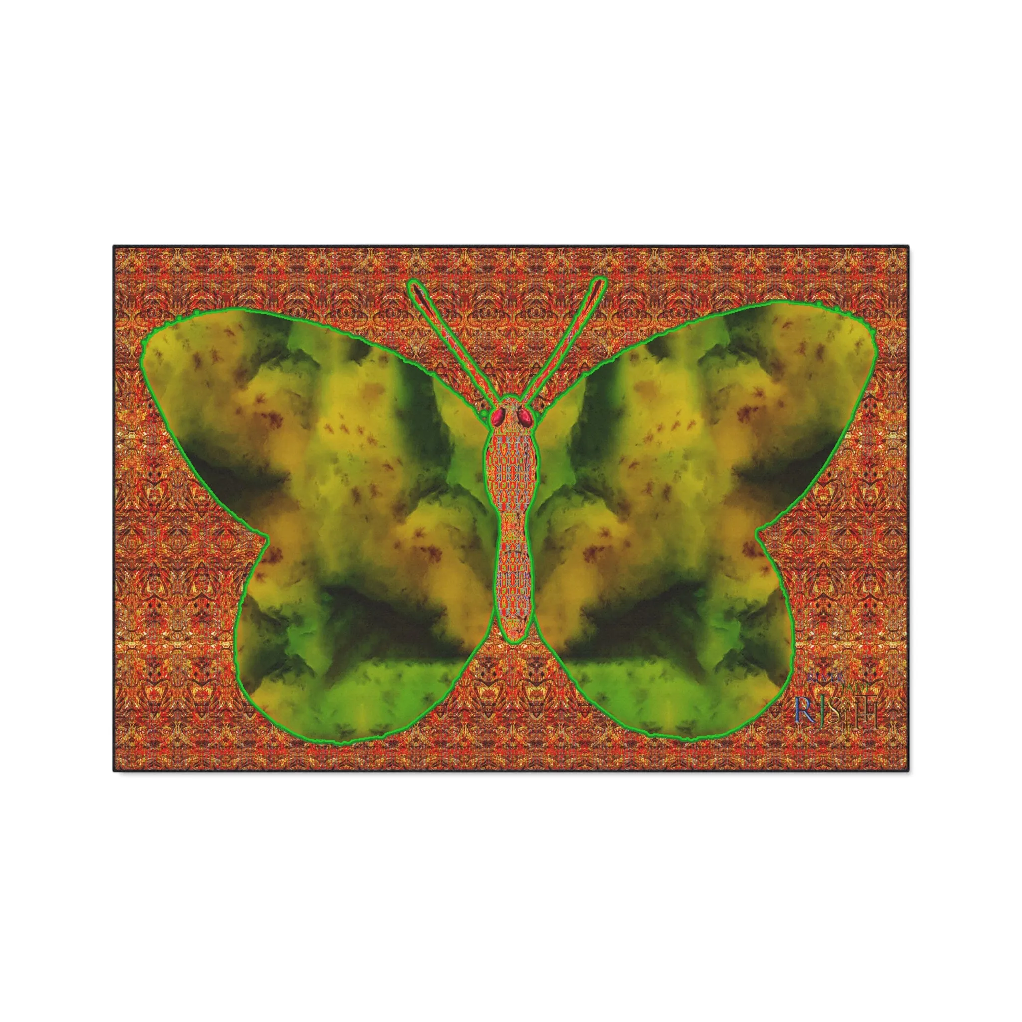 Heavy Duty Floor Mat (Butterfly Glade Denizen & Samhain Dream Thaw 15 & Orange Logo@Alchemic) RJSTH@Fabric#3_1 of 16 RJSTHw2025 RJS