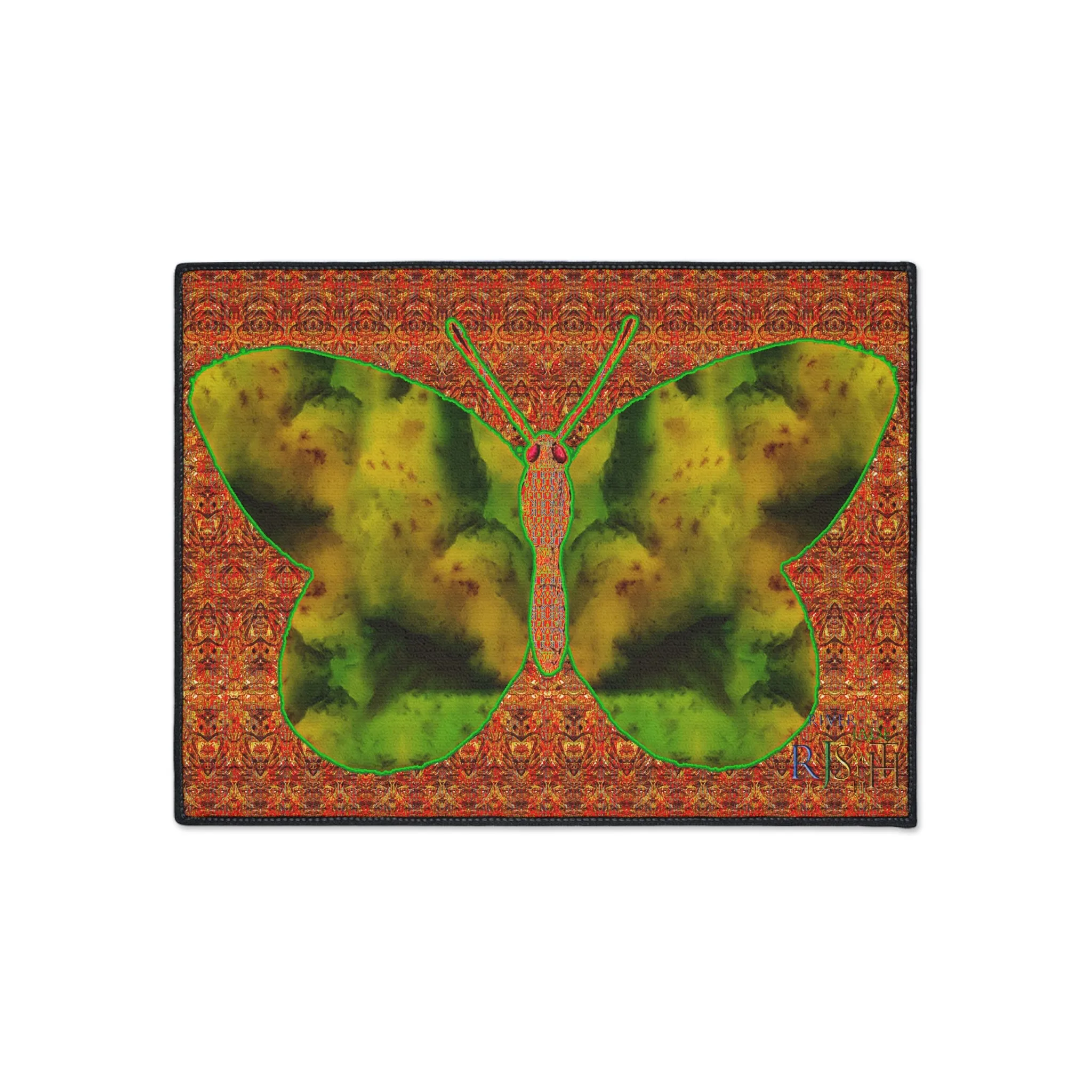 Heavy Duty Floor Mat (Butterfly Glade Denizen & Samhain Dream Thaw 15 & Orange Logo@Alchemic) RJSTH@Fabric#3_1 of 16 RJSTHw2025 RJS
