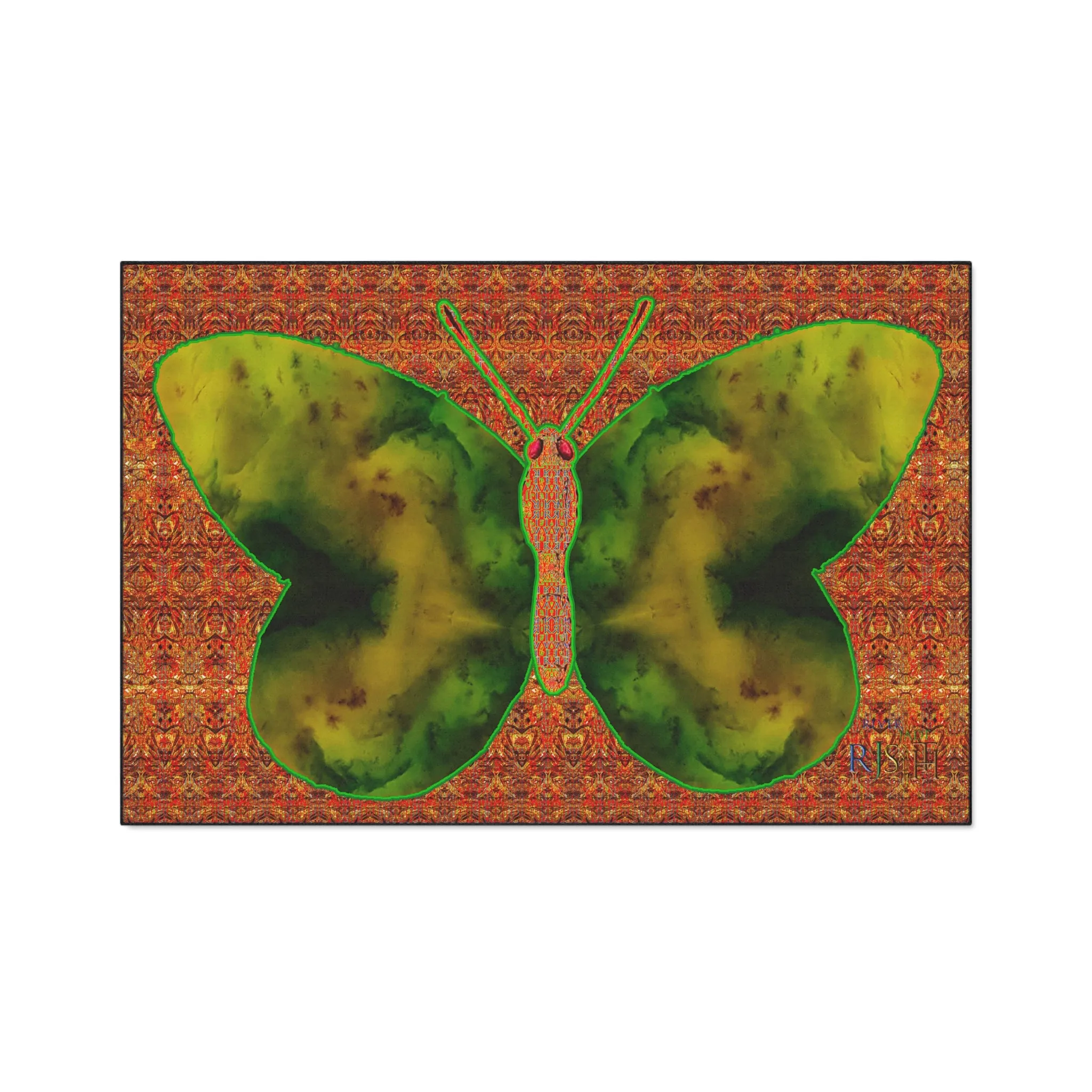 Heavy Duty Floor Mat (Butterfly Glade Denizen & Samhain Dream Thaw 15 & Orange Logo@Alchemic) RJSTH@Fabric#3_13 of 16 RJSTHw2025 RJS
