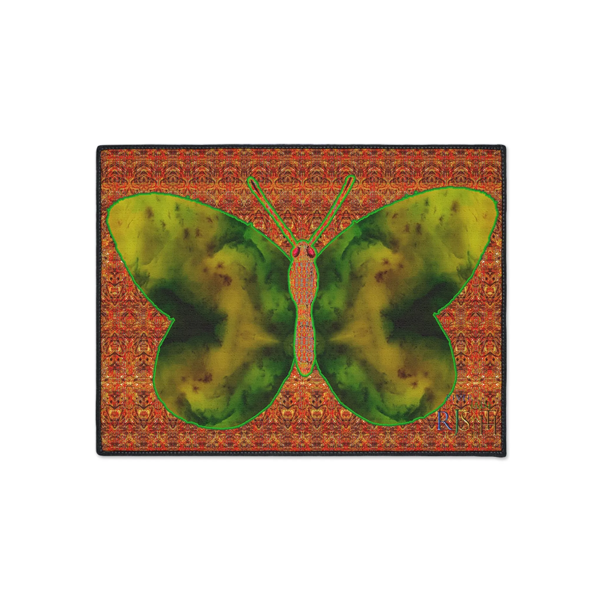 Heavy Duty Floor Mat (Butterfly Glade Denizen & Samhain Dream Thaw 15 & Orange Logo@Alchemic) RJSTH@Fabric#3_13 of 16 RJSTHw2025 RJS