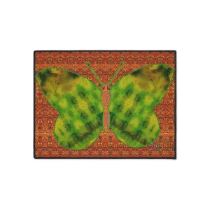 Heavy Duty Floor Mat (Butterfly Glade Denizen & Samhain Dream Thaw 15 & Orange Logo@Alchemic) RJSTH@Fabric#3_2 of 16 RJSTHw2025 RJS