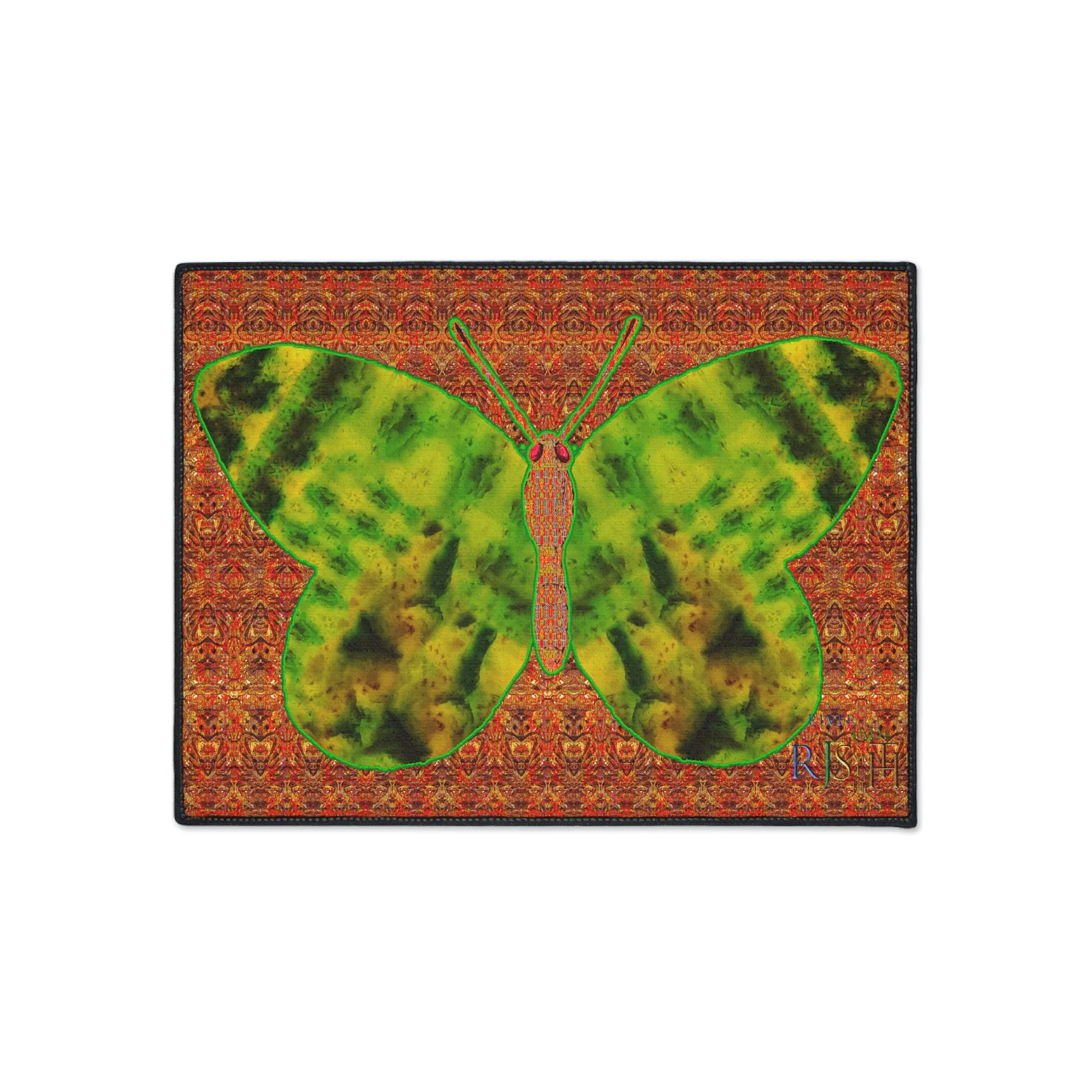 Heavy Duty Floor Mat (Butterfly Glade Denizen & Samhain Dream Thaw 15 & Orange Logo@Alchemic) RJSTH@Fabric#3_3 of 16 RJSTHw2025 RJS