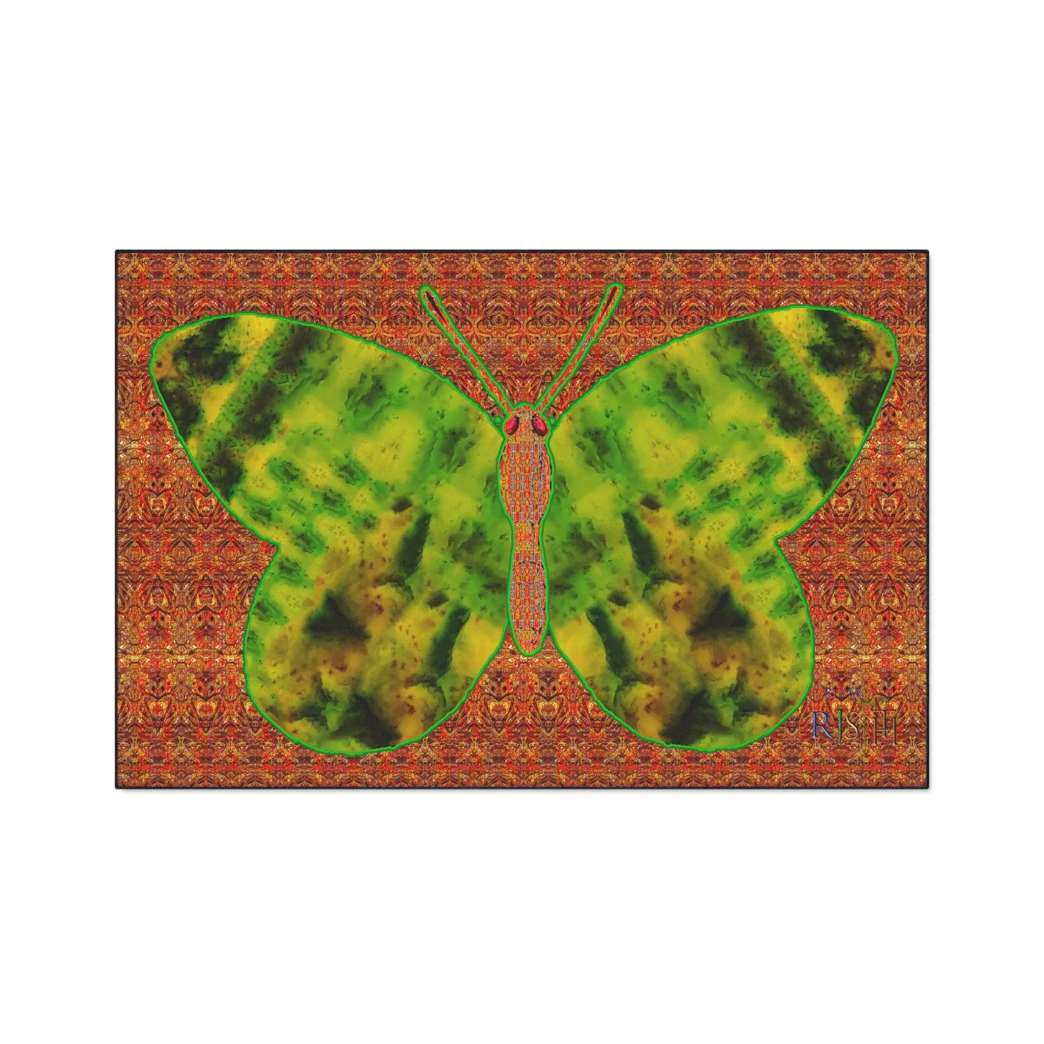 Heavy Duty Floor Mat (Butterfly Glade Denizen & Samhain Dream Thaw 15 & Orange Logo@Alchemic) RJSTH@Fabric#3_3 of 16 RJSTHw2025 RJS