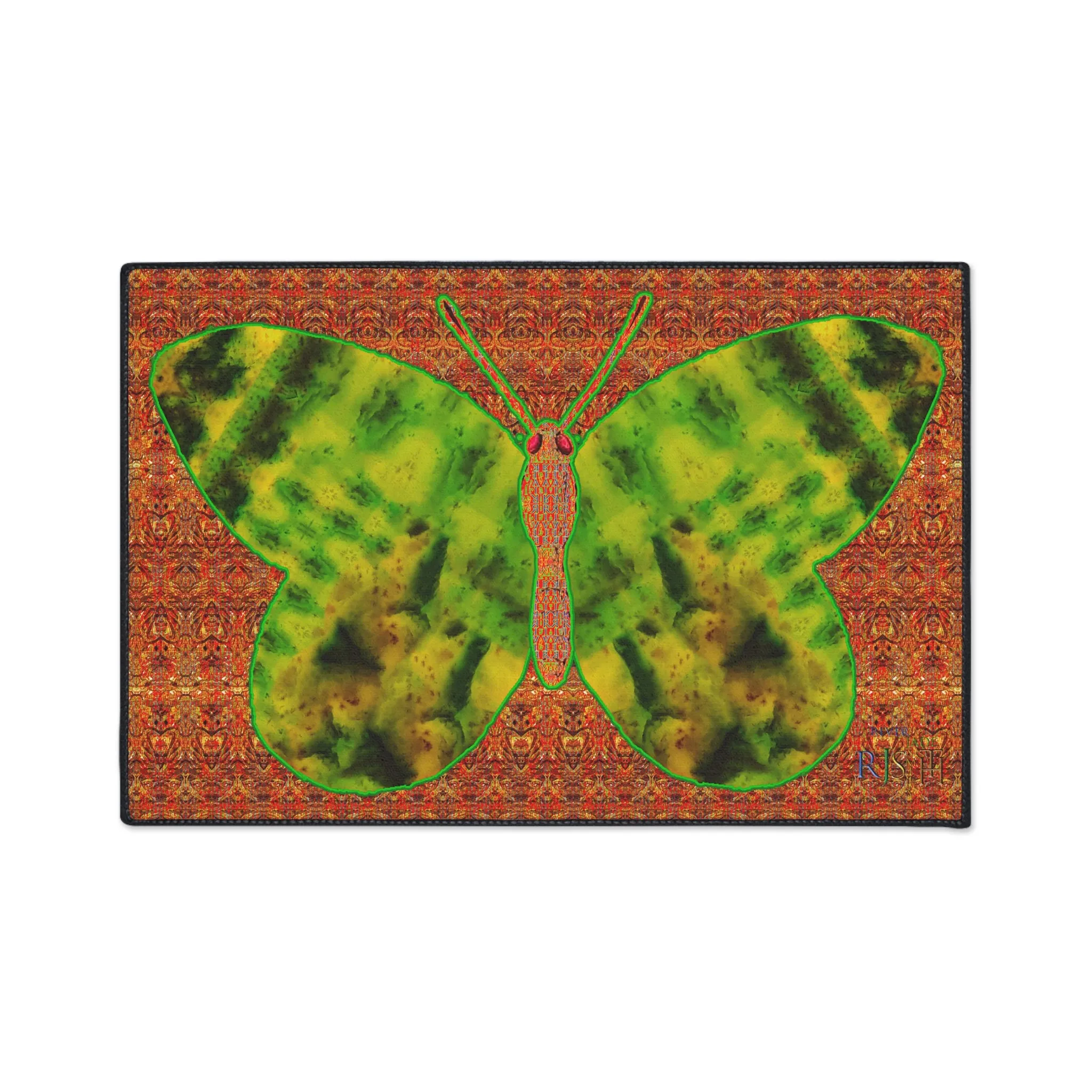 Heavy Duty Floor Mat (Butterfly Glade Denizen & Samhain Dream Thaw 15 & Orange Logo@Alchemic) RJSTH@Fabric#3_3 of 16 RJSTHw2025 RJS