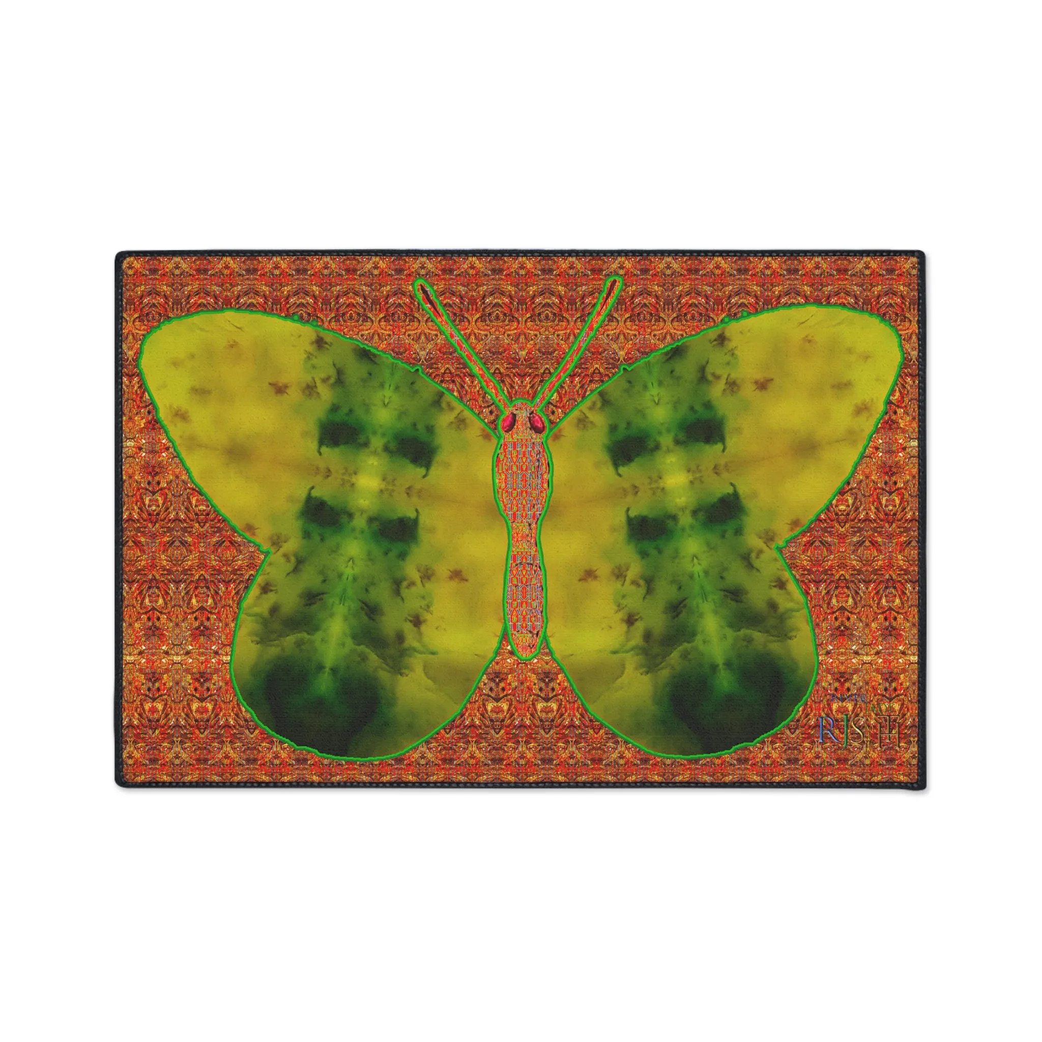 Heavy Duty Floor Mat (Butterfly Glade Denizen & Samhain Dream Thaw 15 & Orange Logo@Alchemic) RJSTH@Fabric#3_8 of 16 RJSTHw2025 RJS