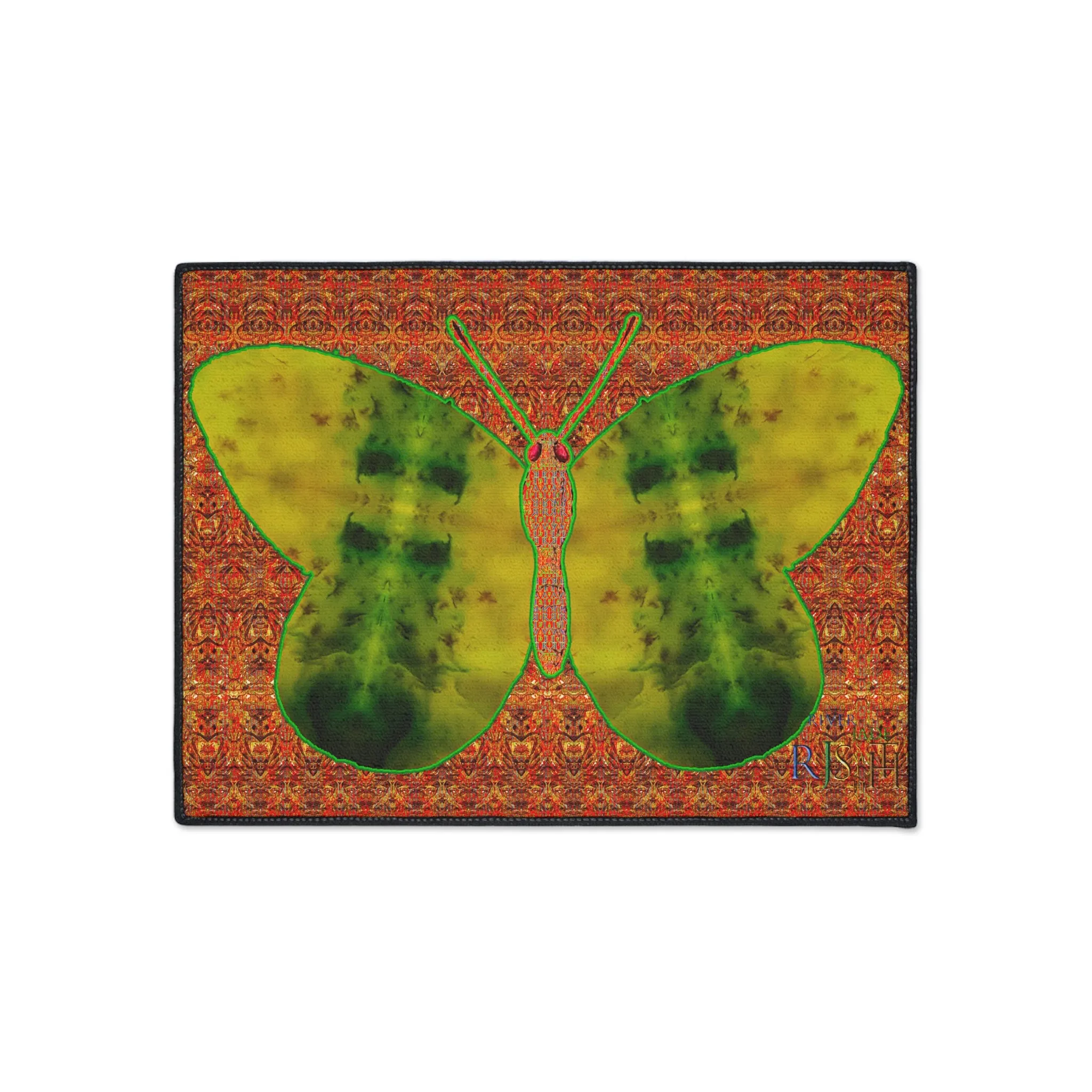 Heavy Duty Floor Mat (Butterfly Glade Denizen & Samhain Dream Thaw 15 & Orange Logo@Alchemic) RJSTH@Fabric#3_8 of 16 RJSTHw2025 RJS