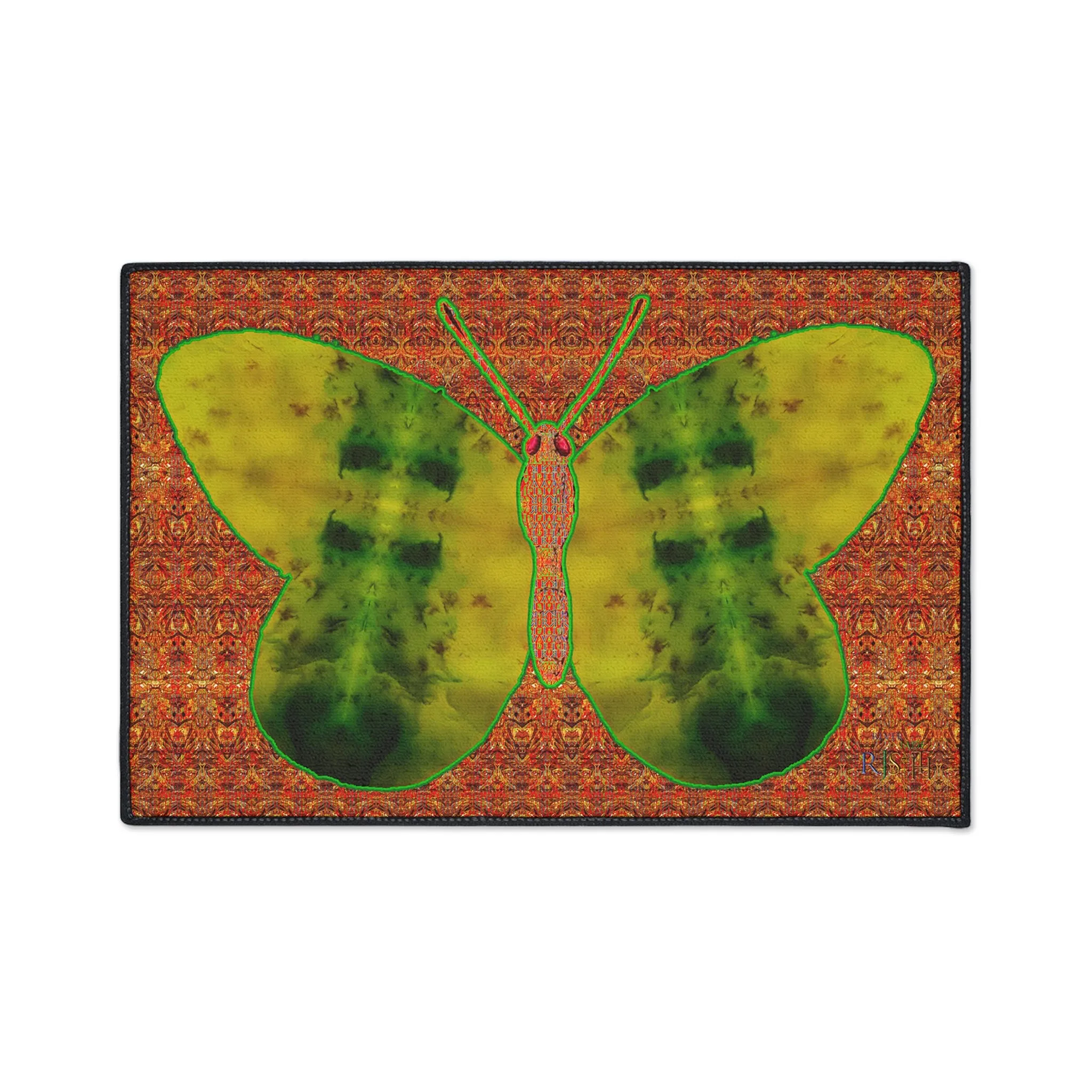Heavy Duty Floor Mat (Butterfly Glade Denizen & Samhain Dream Thaw 15 & Orange Logo@Alchemic) RJSTH@Fabric#3_8 of 16 RJSTHw2025 RJS