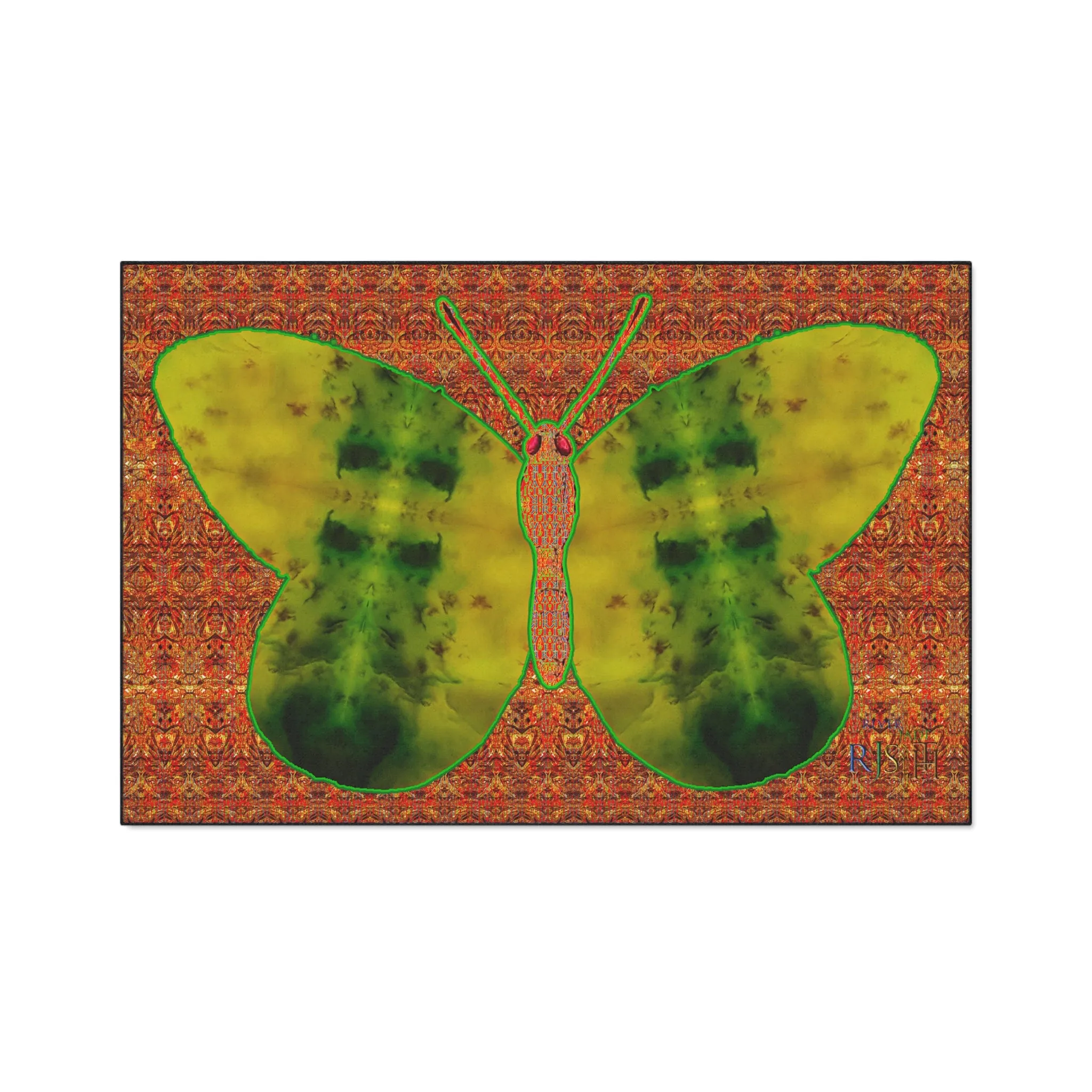 Heavy Duty Floor Mat (Butterfly Glade Denizen & Samhain Dream Thaw 15 & Orange Logo@Alchemic) RJSTH@Fabric#3_8 of 16 RJSTHw2025 RJS