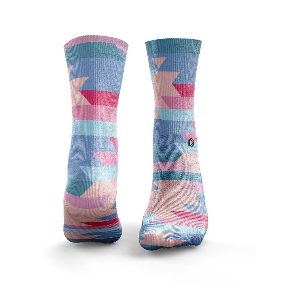 Hexxee Apache Socks Pink&blue