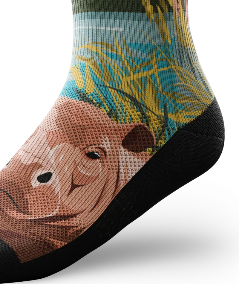 Hippo Crew Socks
