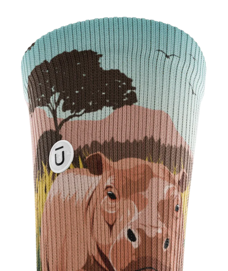 Hippo Crew Socks