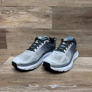 Hoka One One Clifton 6 Blue/Gray Athletic Shoe Men's Size 10.5