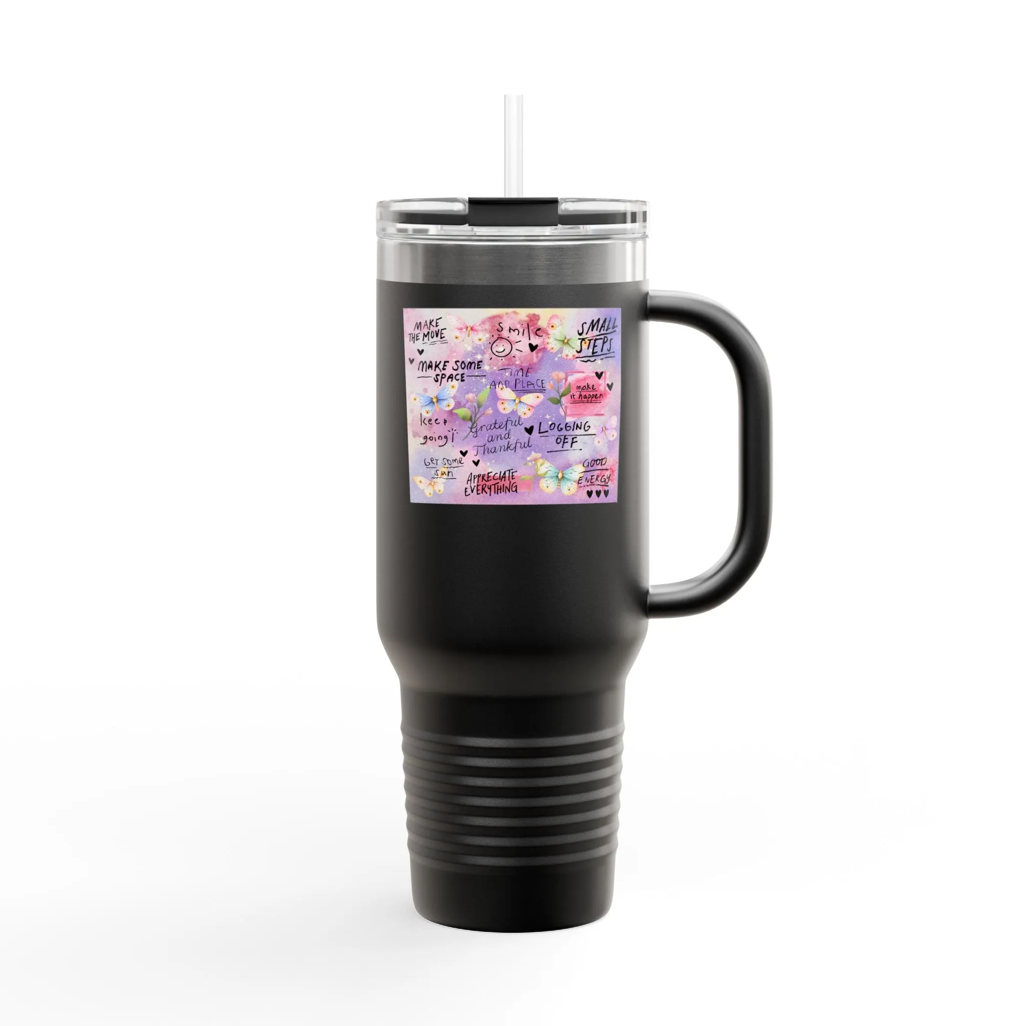 Inspirational Insulated Travel Mug - 40oz Adventure Companion