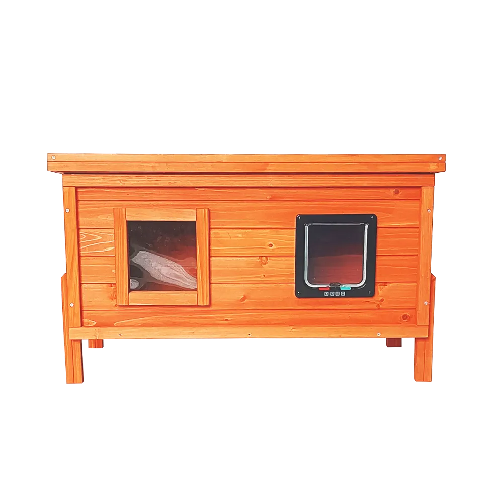 Insulated Outdoor Cat House and Rain cover