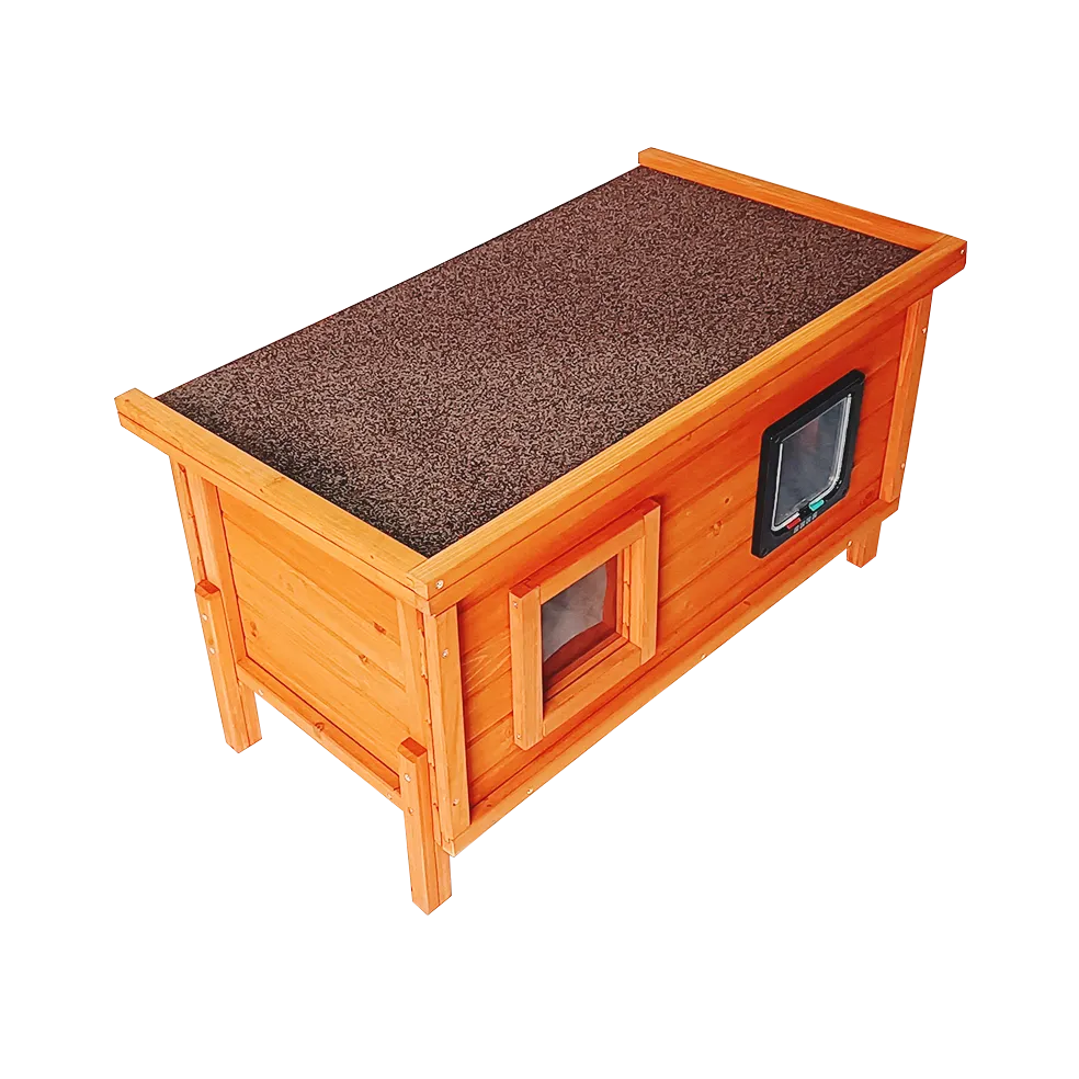 Insulated Outdoor Cat House and Rain cover