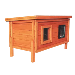 Insulated Outdoor Cat House and Rain cover