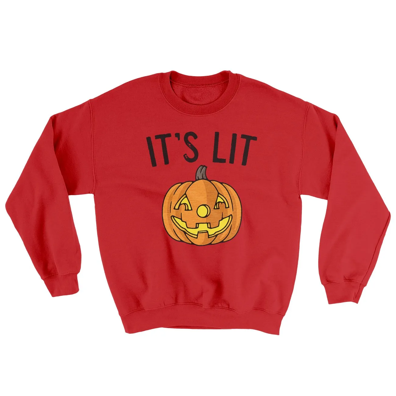 It's Lit Jack-O-Lantern Ugly Sweater