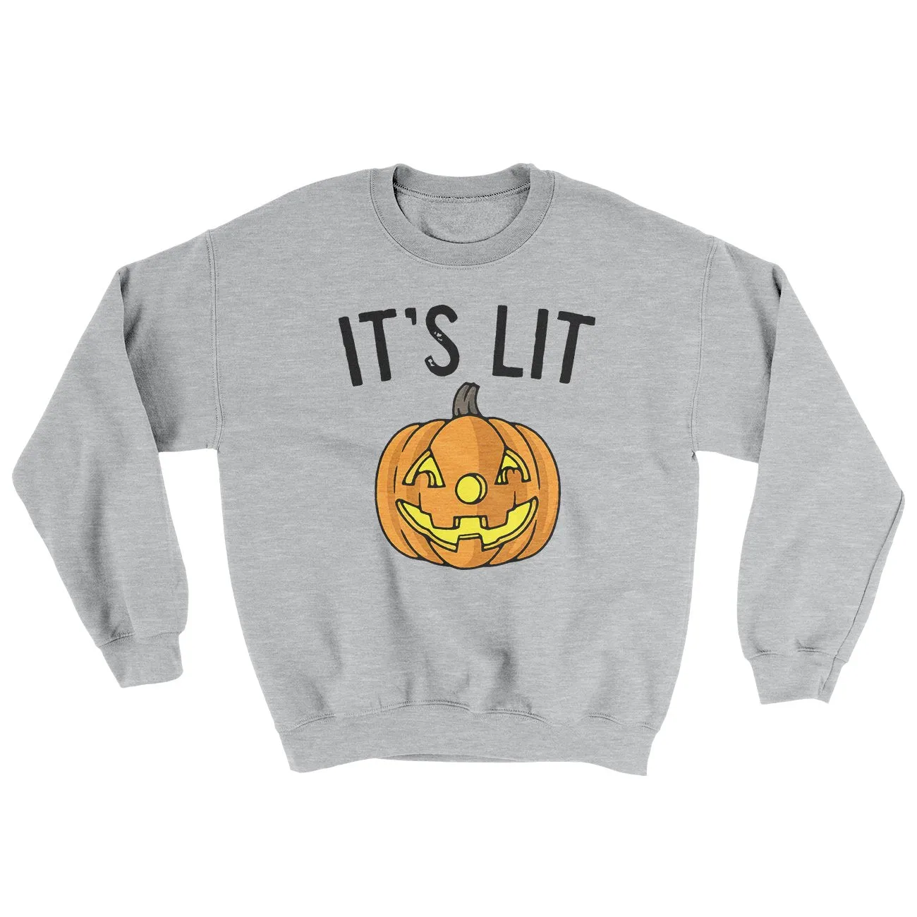 It's Lit Jack-O-Lantern Ugly Sweater