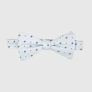 Ivory and Red Classy Bow Tie