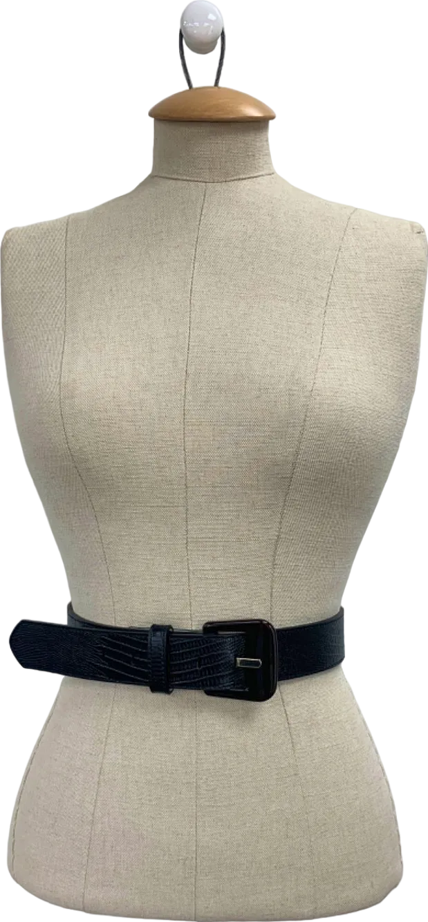 J McLaughlin Black Catriona Solid Womens Belt M