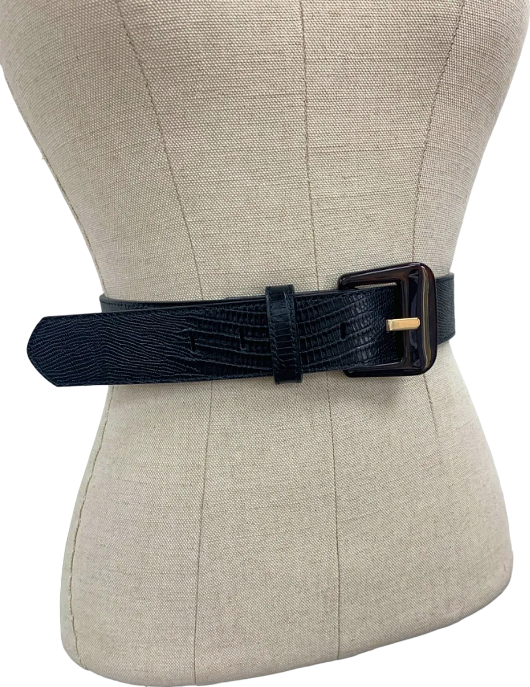J McLaughlin Black Catriona Solid Womens Belt M