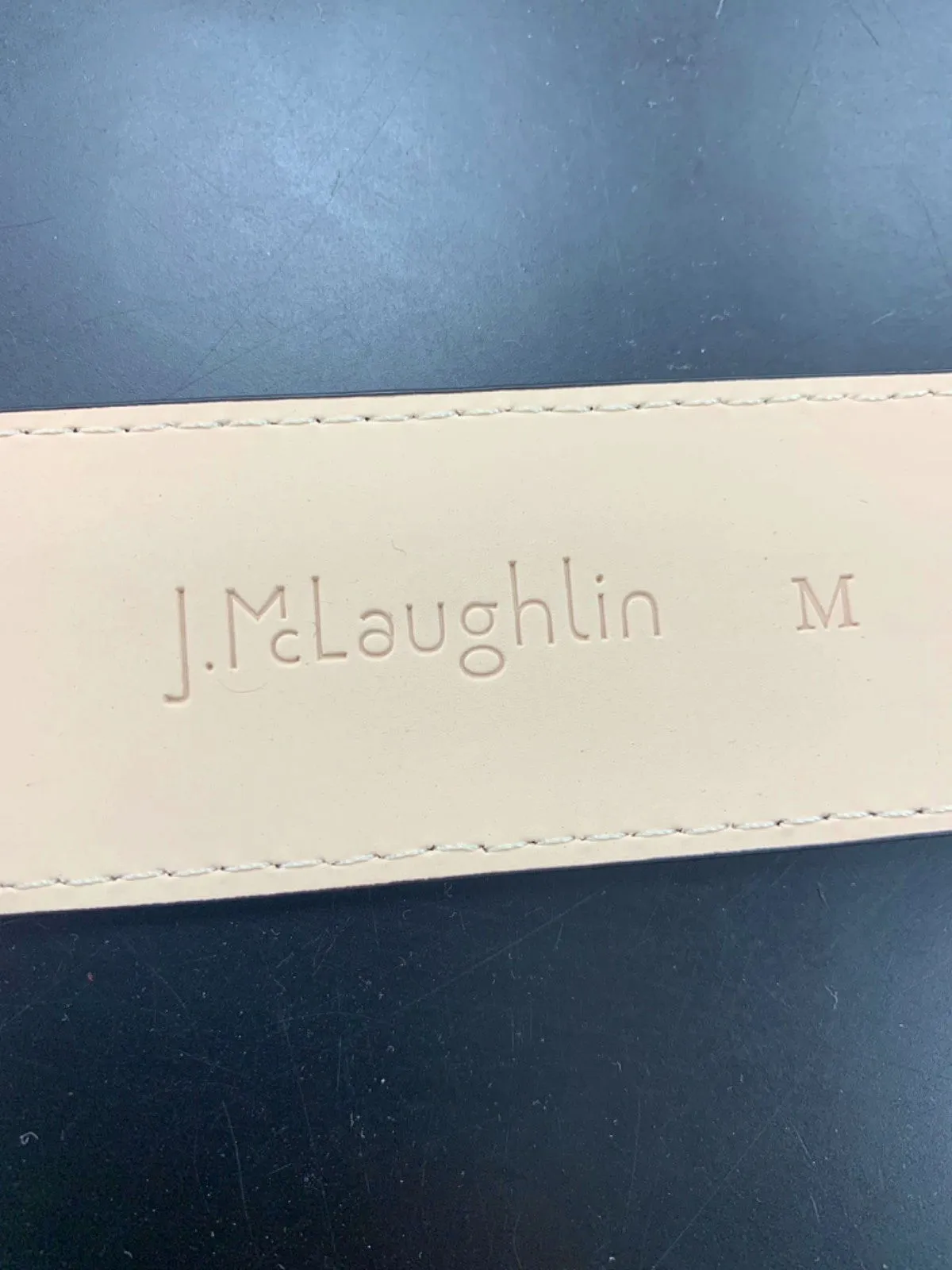 J McLaughlin Black Catriona Solid Womens Belt M