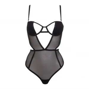 Jana Wired Bodysuit - Black -