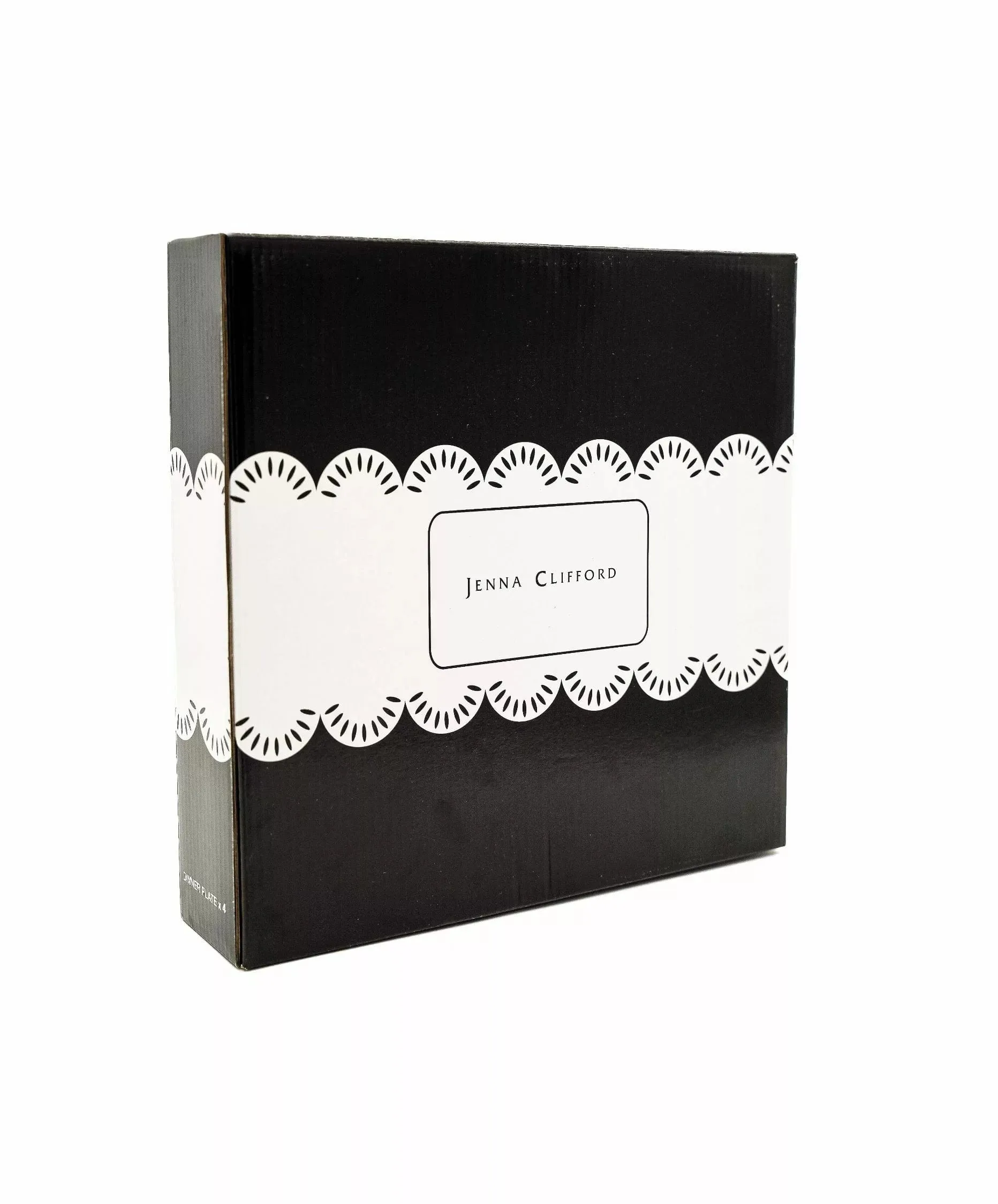 Jenna Clifford Black Rose Dinner Plate Set of 4