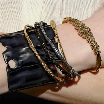 Julie Cohn Caviar Bronze Bangle