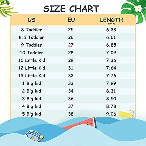 K Komforme Big Boys and Girls Athletic Sandals Sports Sandals Sizes 11-3.5