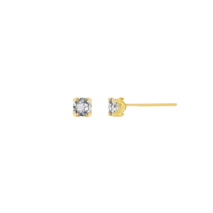 Kids U Pave Solitaire Studs