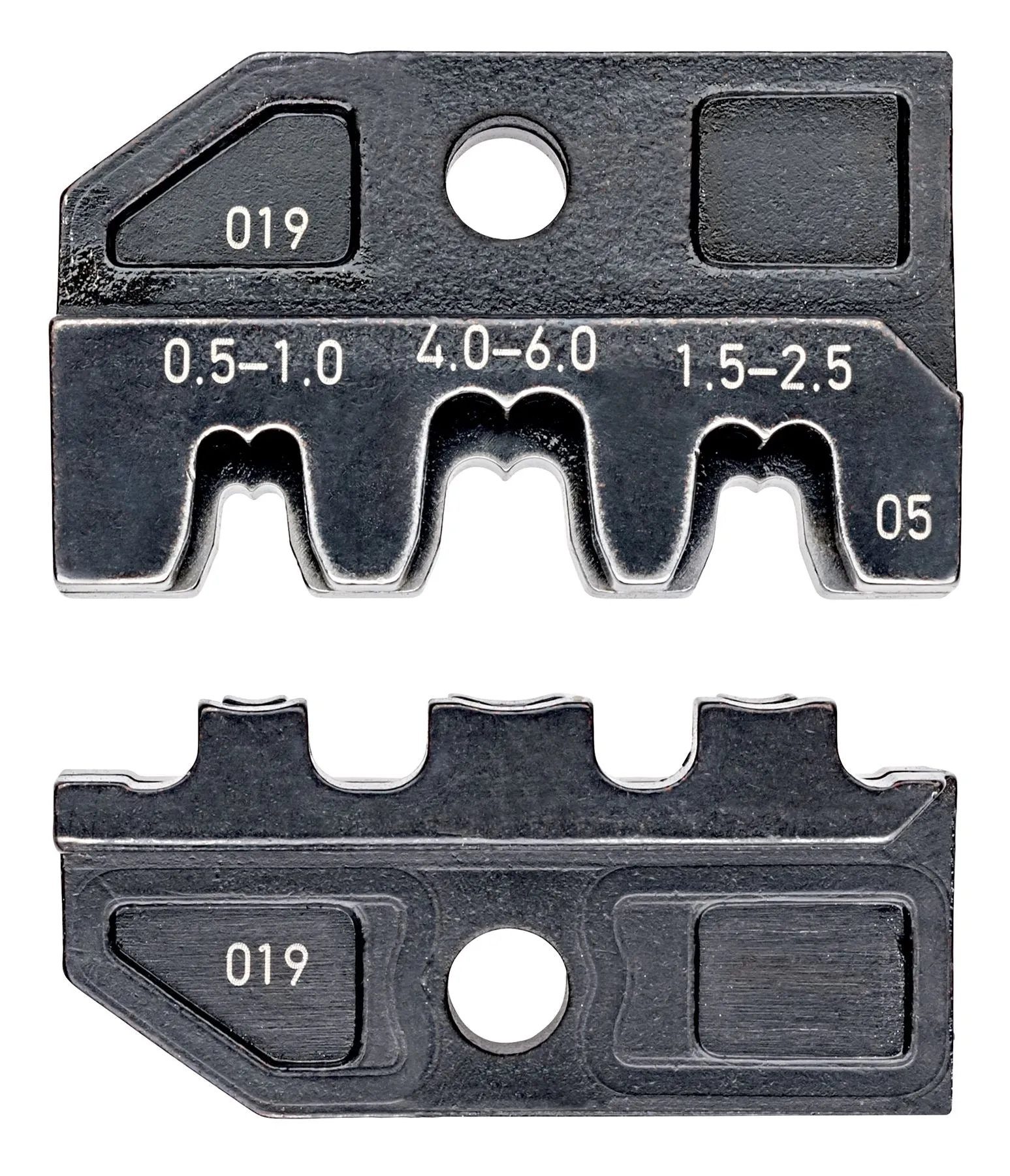 KNIPEX Die Set for Crimp System Pliers Non Insulated Open Plug Type Connectors 4.8   6.3mm Plug Width 97 49 05
