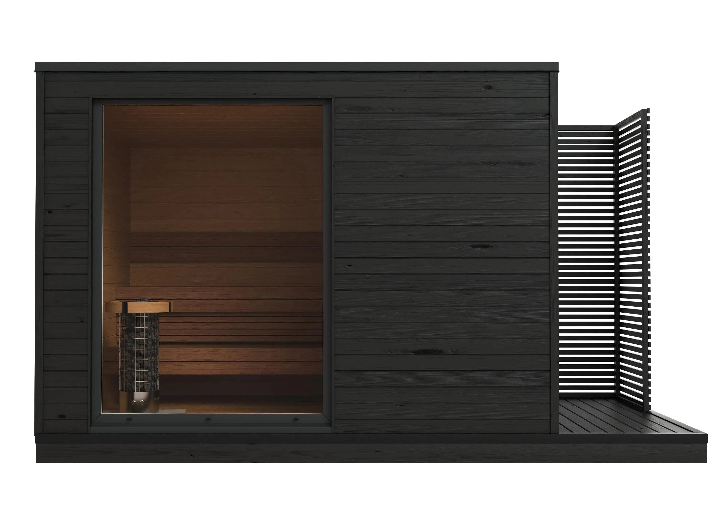 Kuutio XL w/ change room - Luxury Modern Sauna