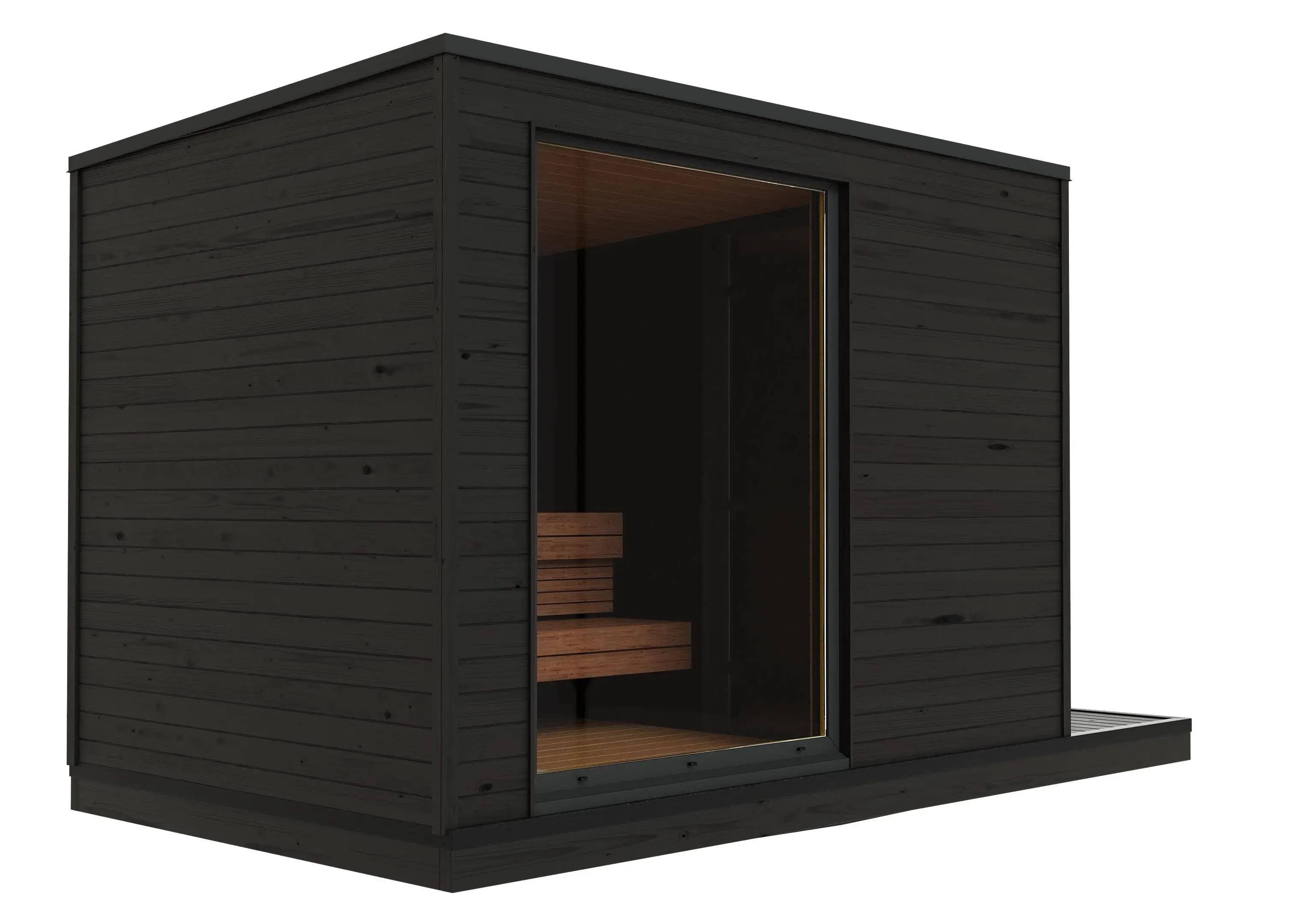 Kuutio XL w/ change room - Luxury Modern Sauna