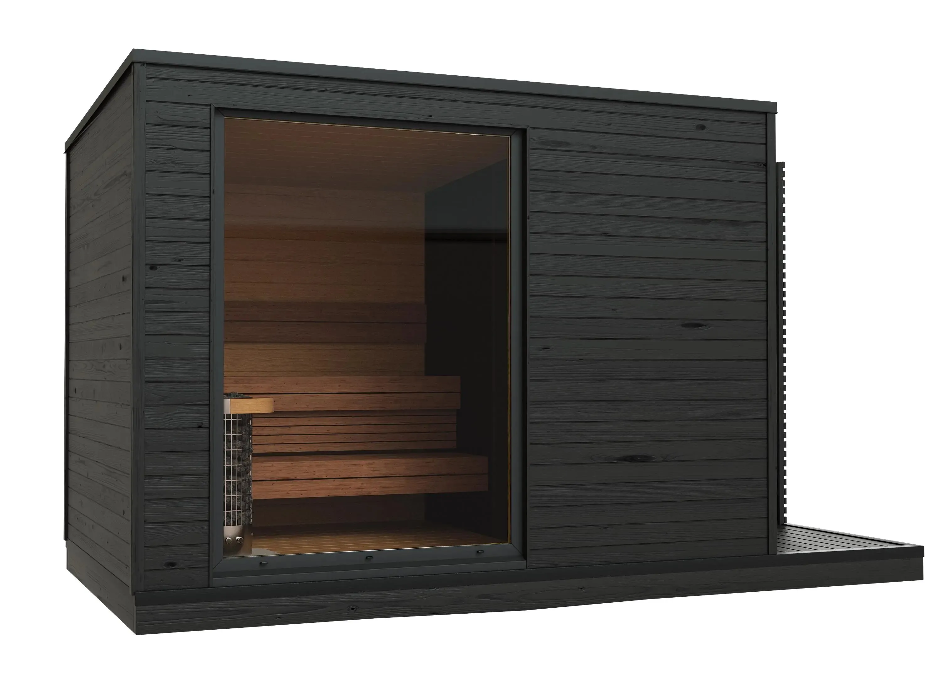 Kuutio XL w/ change room - Luxury Modern Sauna