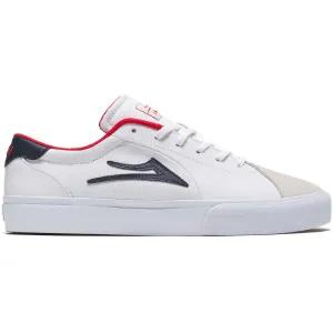 Lakai Flaco II White Navy Leather