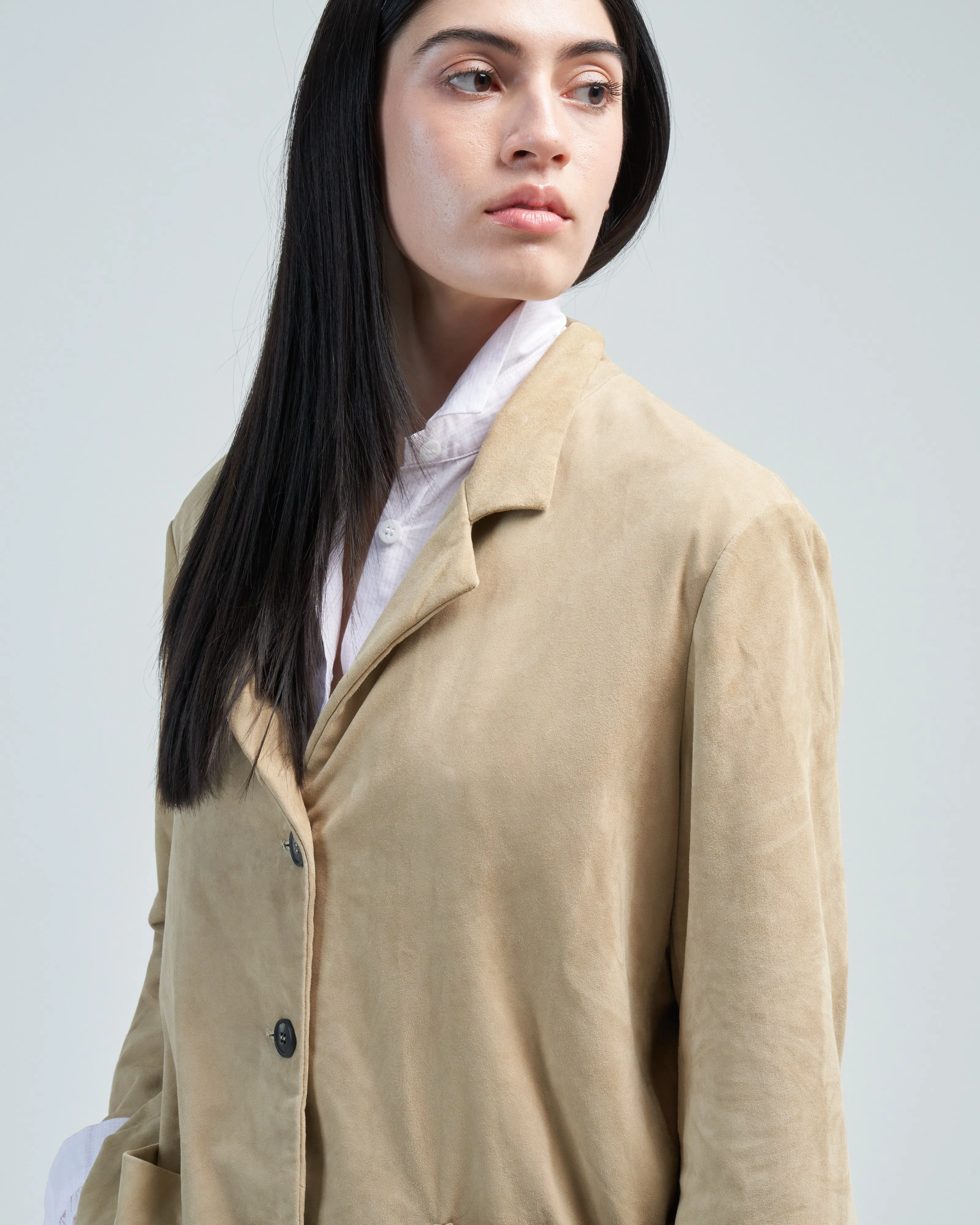 leather walking jacket